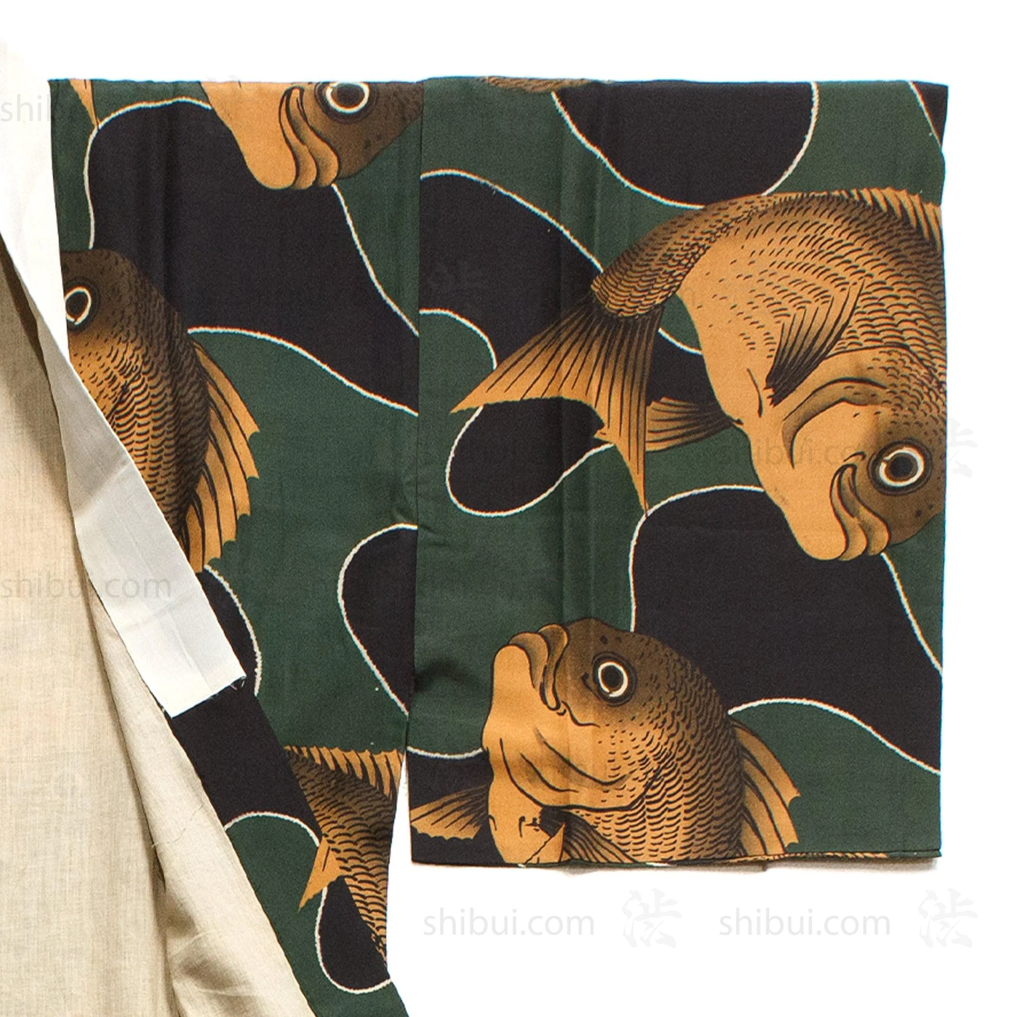 1930's Mens Vintage Juban with Tai Fish Motif - Image 3