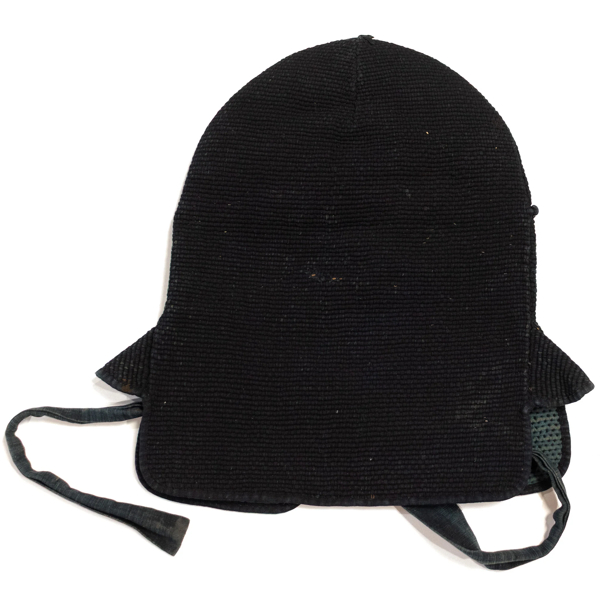 Shobo Boshi -19th Century Indigo and Sashiko Fireman's Hat - Image 7