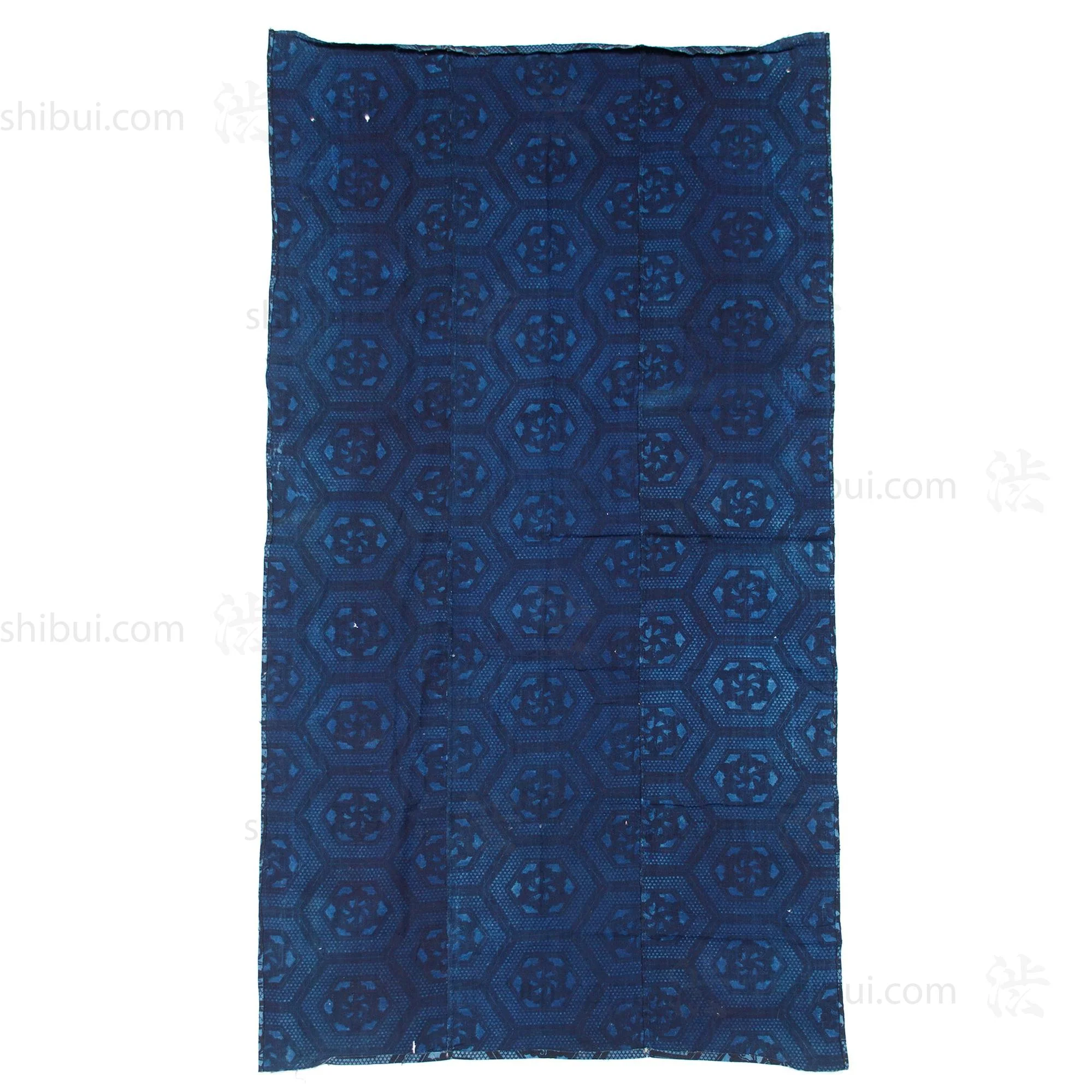 3-Panel Japanese Indigo Katazome Futonji Sheet - Image 2