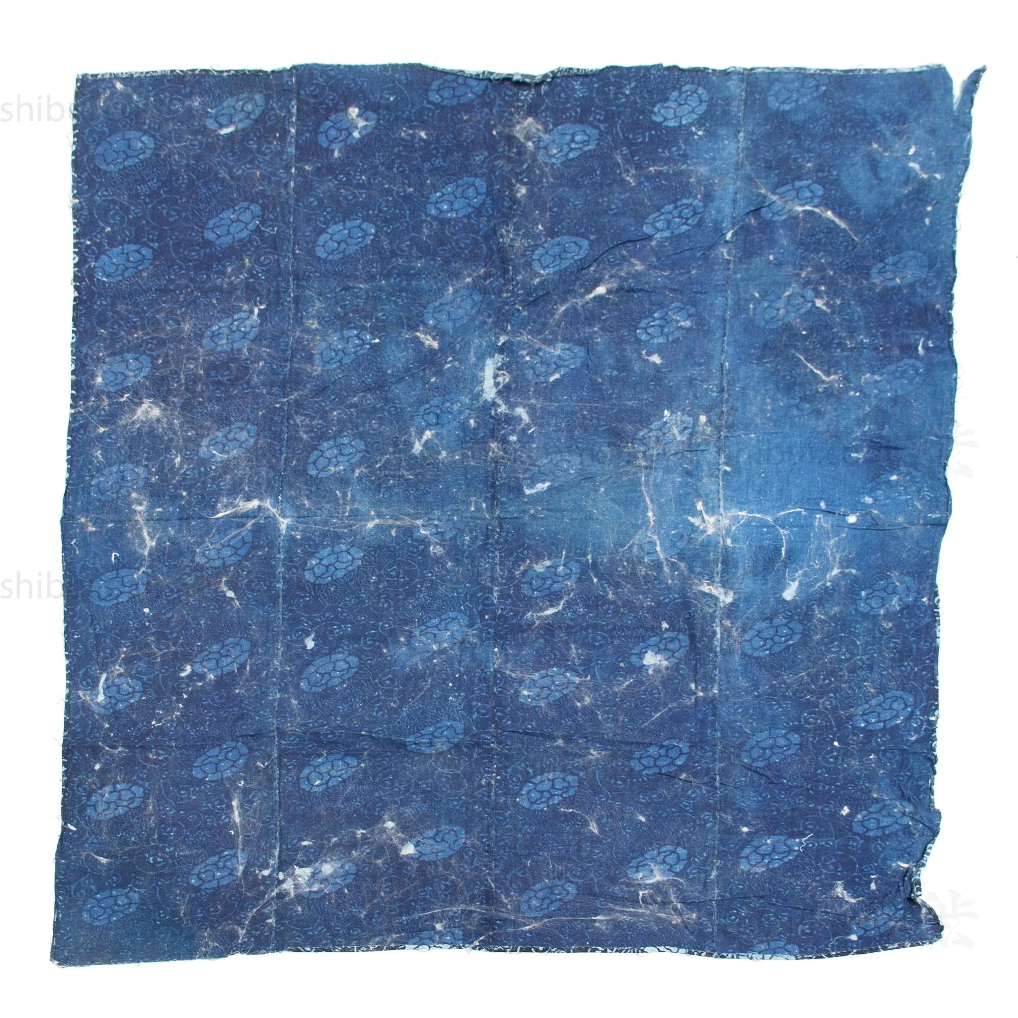 4-Panel Japanese Indigo Katazome Futonji Sheet - Image 6