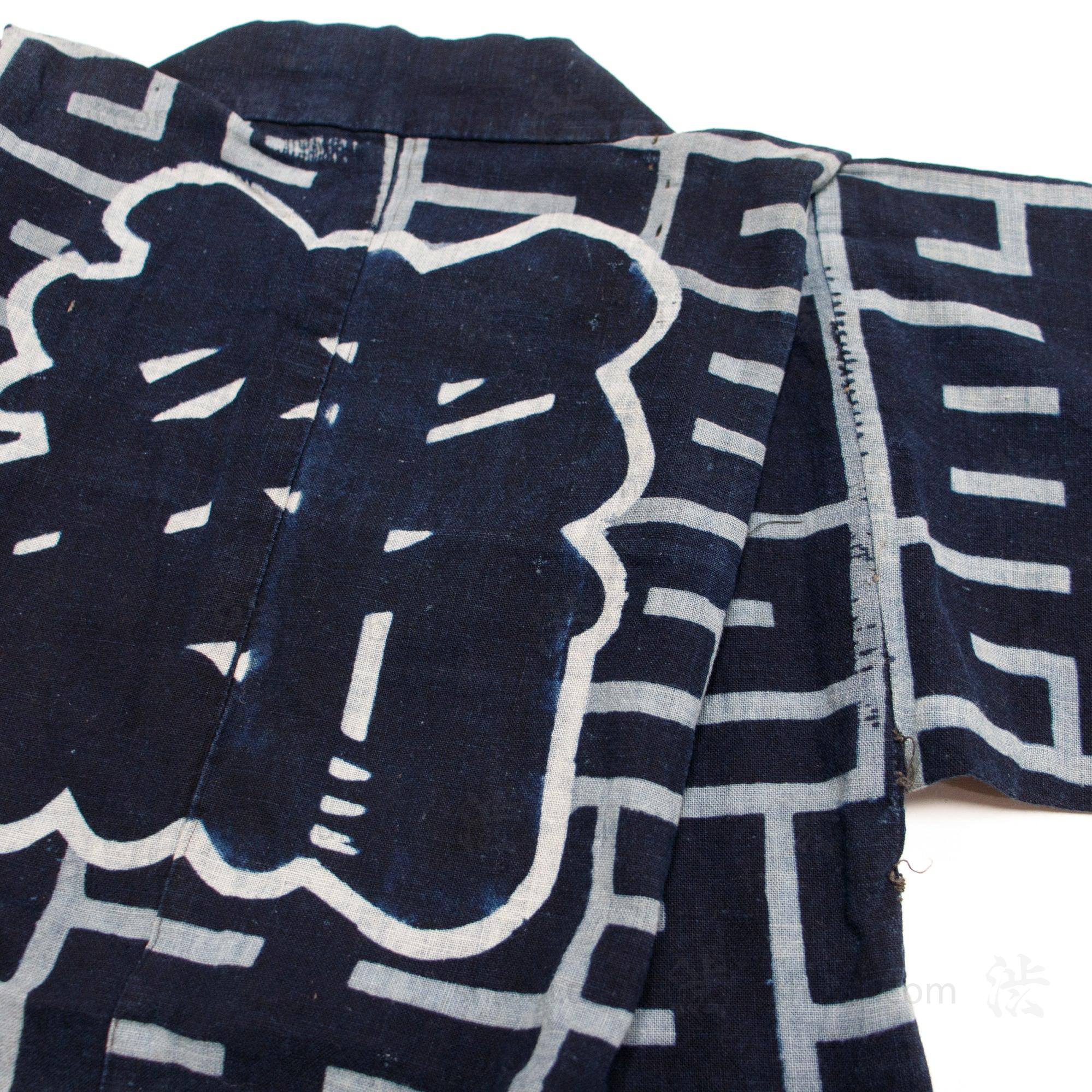 Antique Child's Festival Happi Coat | Indigo Cotton - Image 3