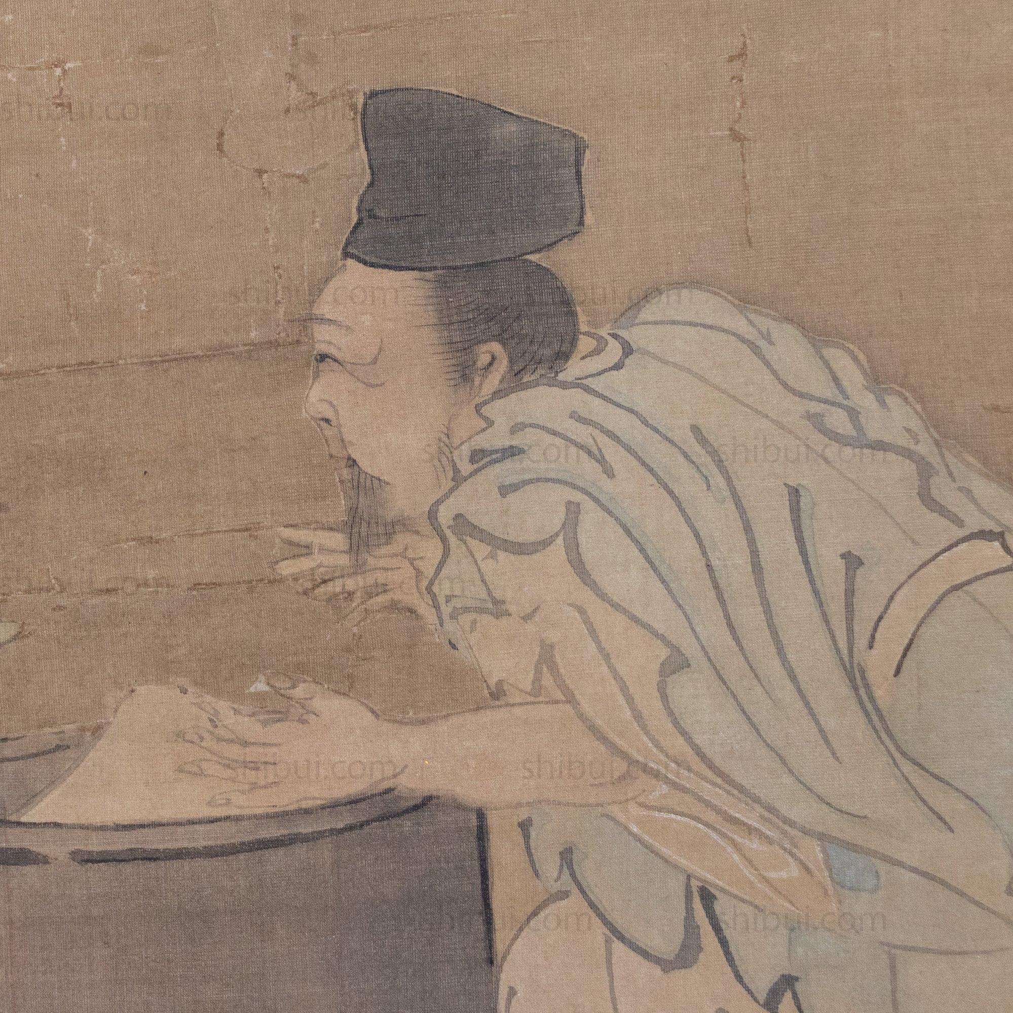 Antique Daikoku & Ebisu Scroll Painting | Lucky Gods - Image 7