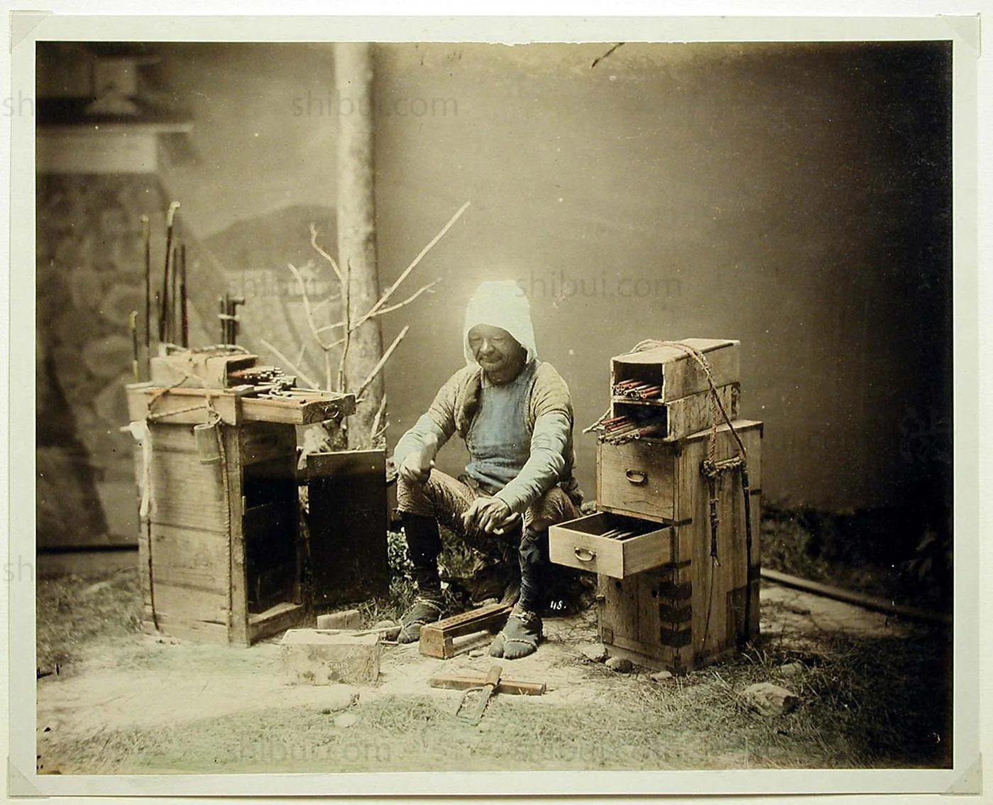 Antique Gyosho Bako | Japanese Peddler's Box - Image 8