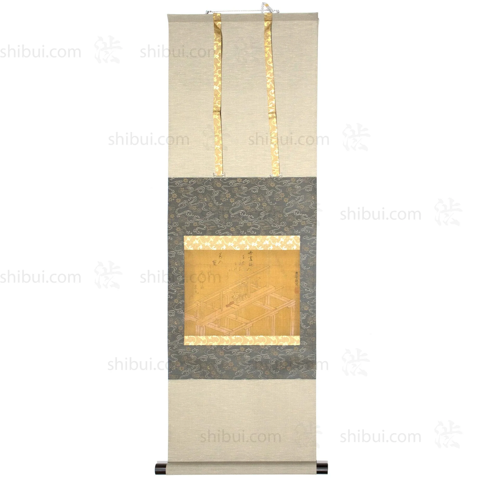 Antique House Blessing Scroll Painting