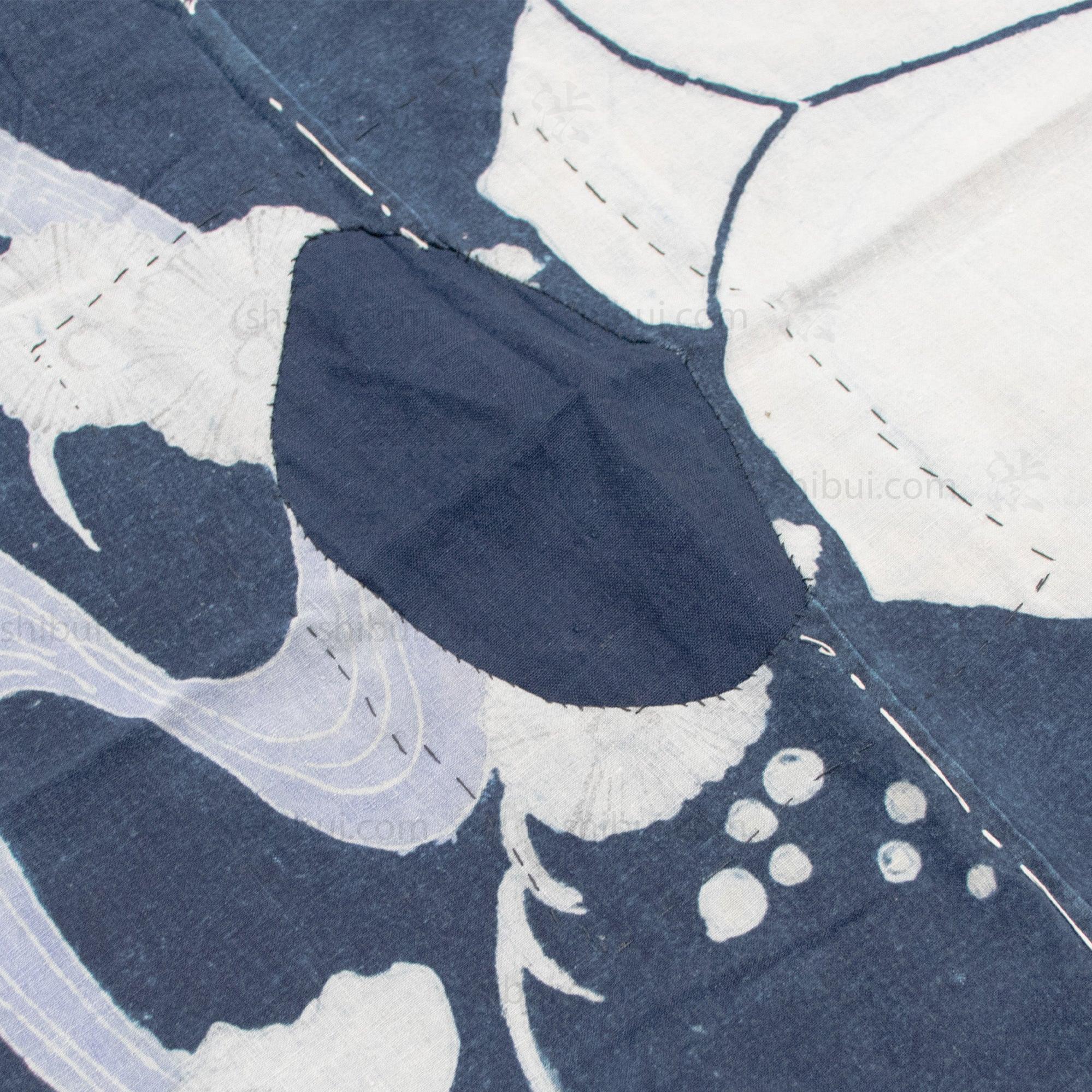 Antique Indigo Tsutsugaki Furoshiki - Image 6