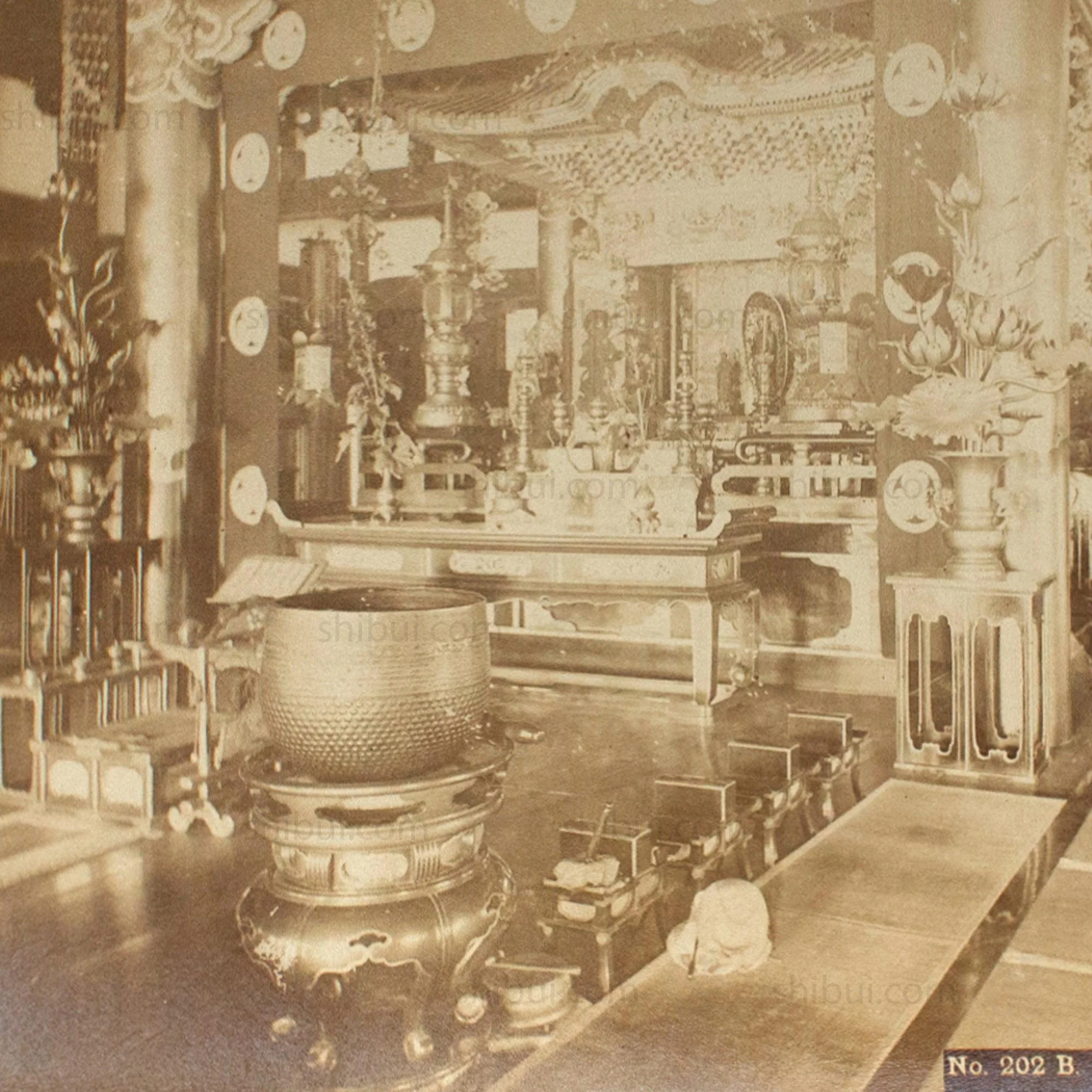 Antique Japanese Albumen Photo of Chion-in Temple - Image 2