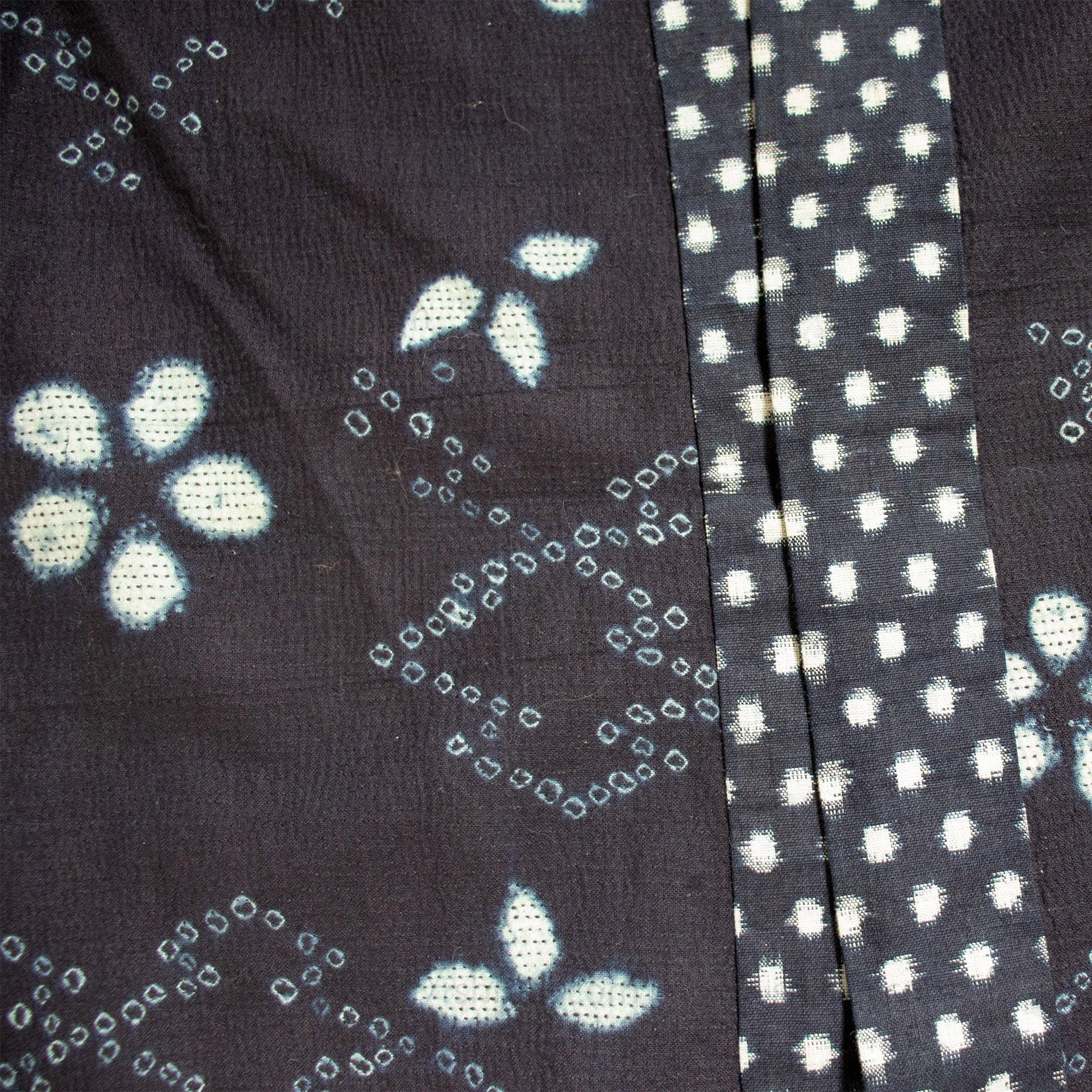 Antique Japanese Boro, Shibori, Sashiko Indigo Kimono - Image 2