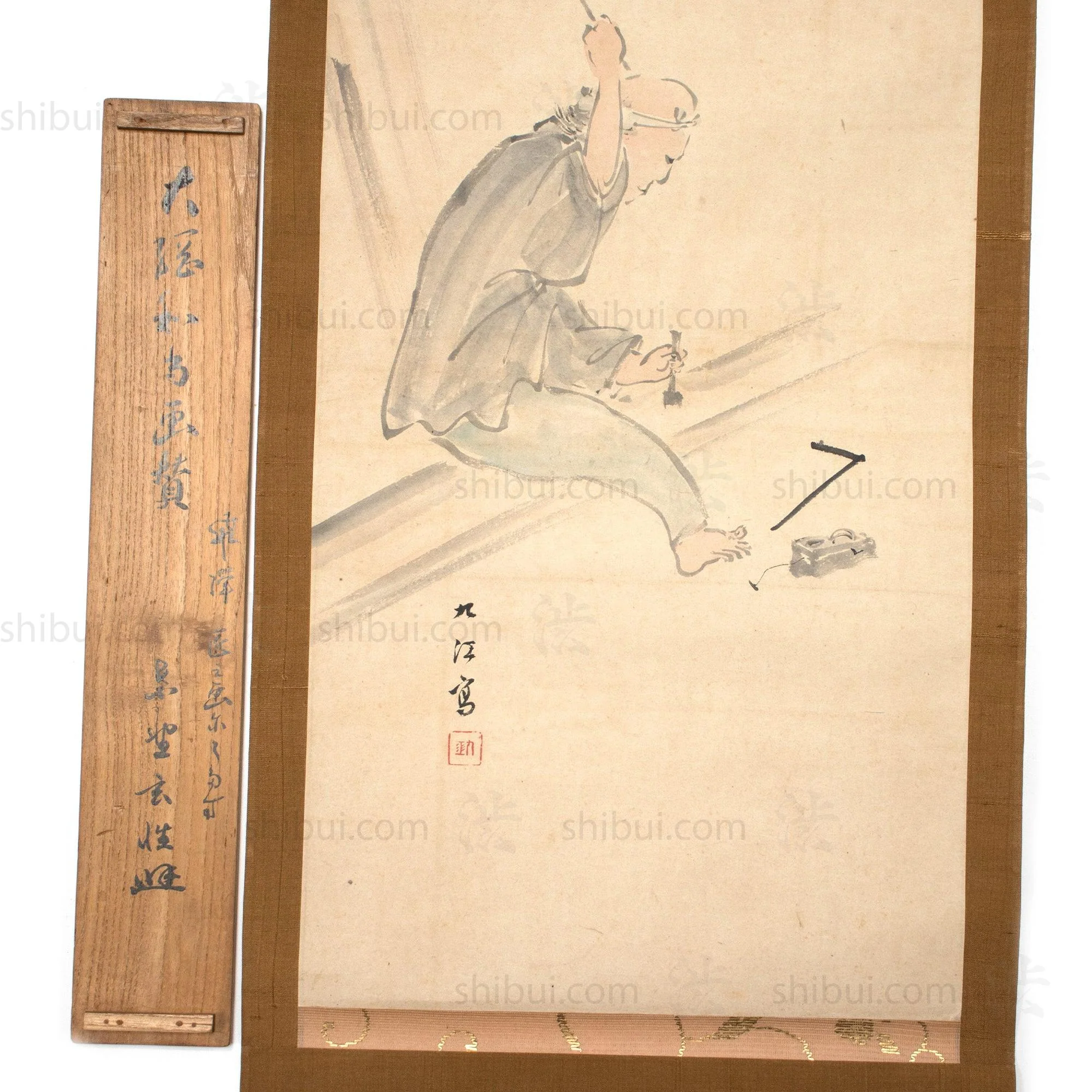 Antique Japanese Carpenter Scroll - Image 4