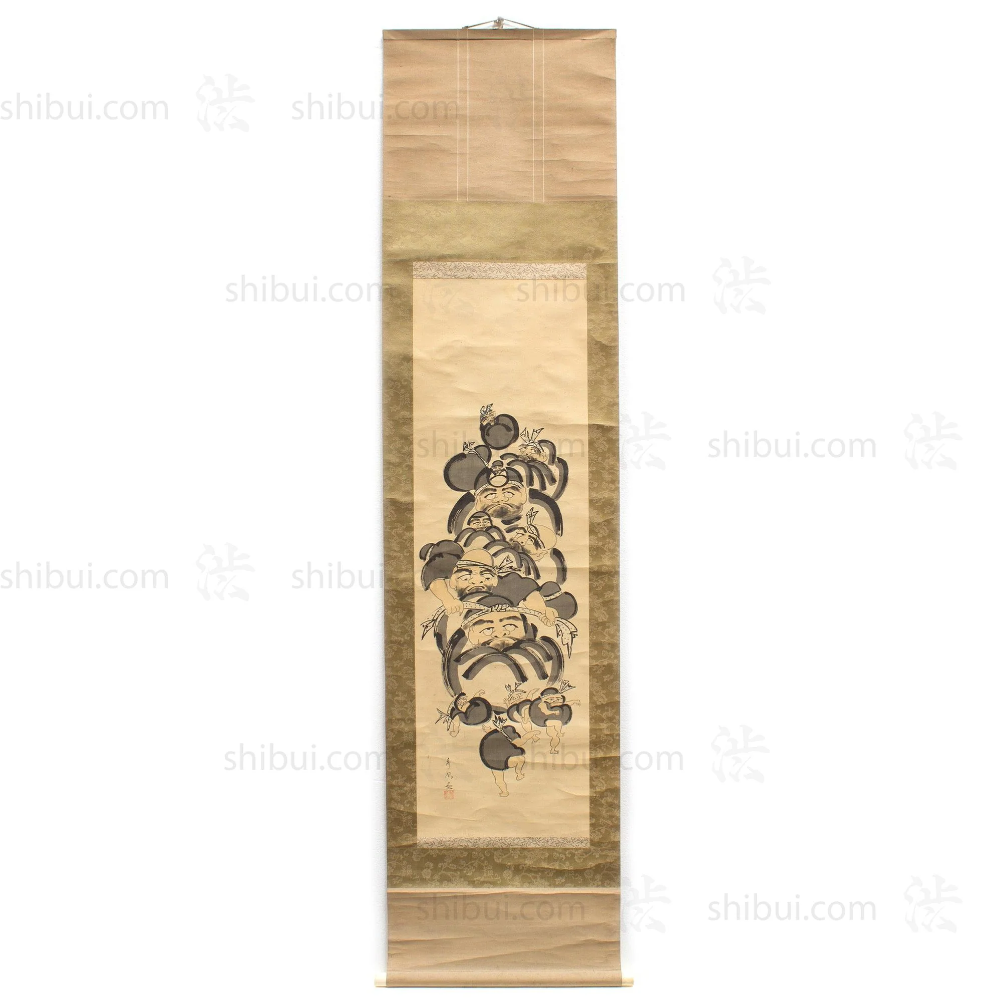 Antique Japanese Daruma Scroll - Image 2