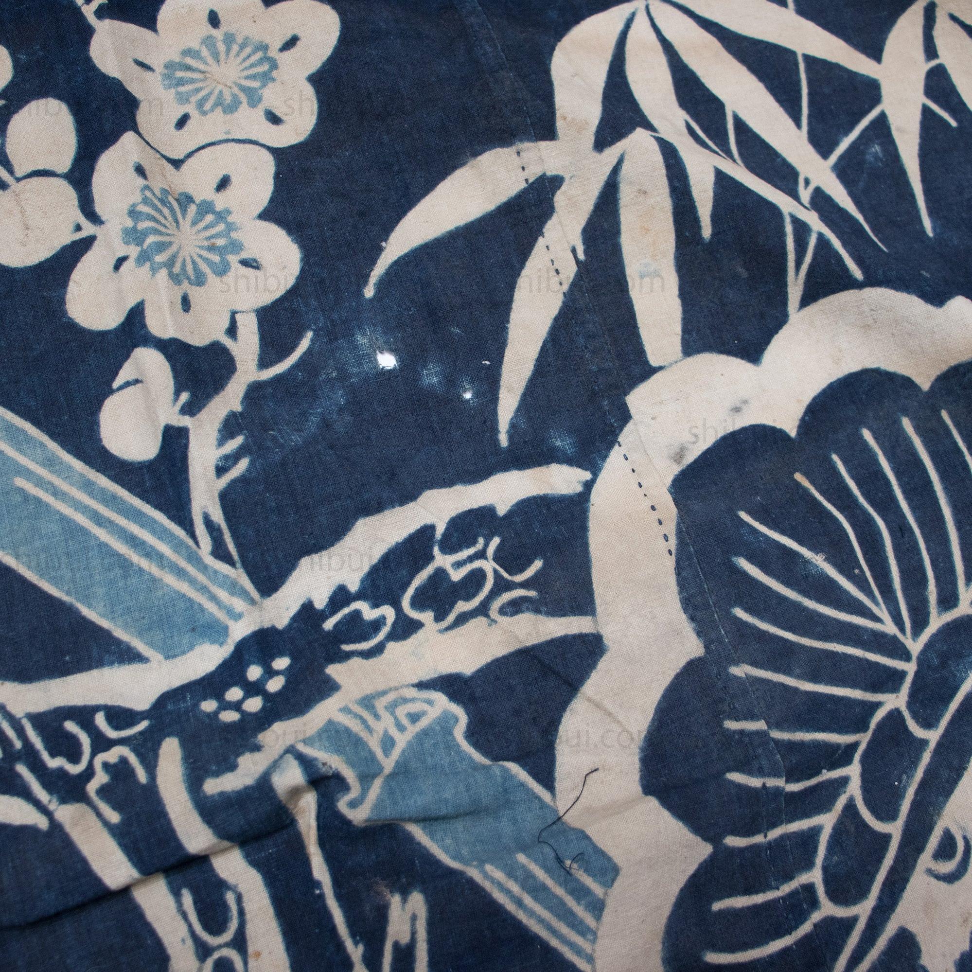 Antique Japanese Indigo Tsutsugki Furoshiki Wrapping Cloth - Image 2