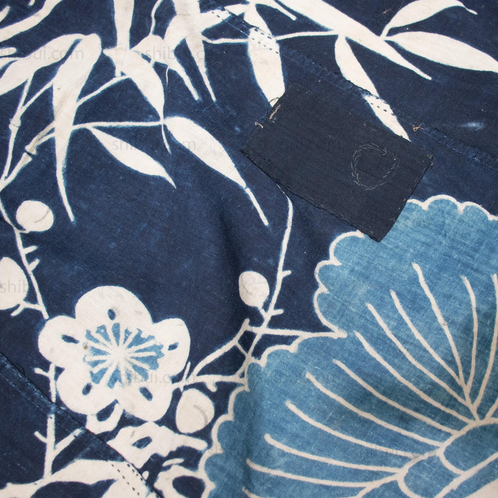 Antique Japanese Indigo Tsutsugki Furoshiki Wrapping Cloth - Image 6