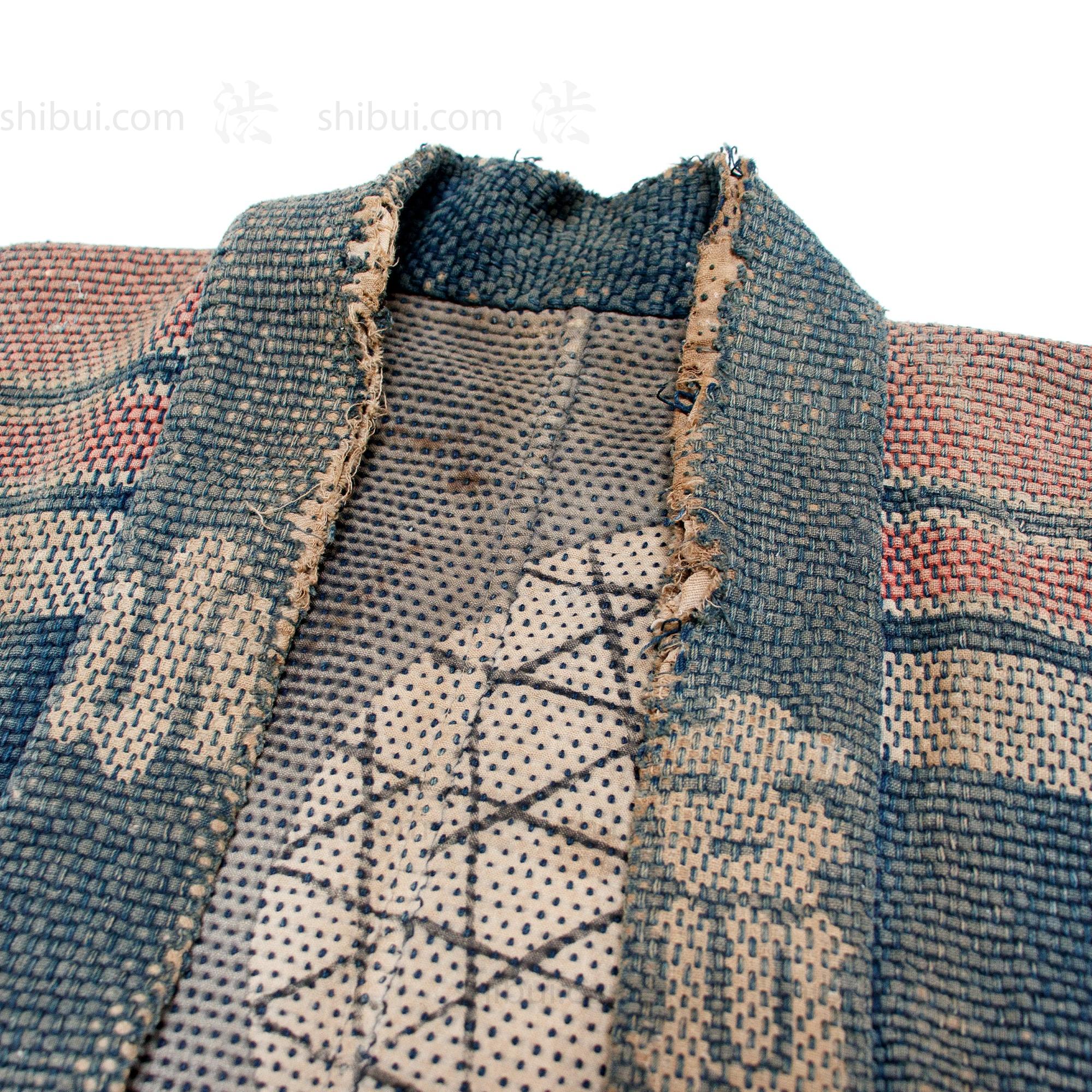 Antique Japanese Reversible Sashiko Fireman's Coat - Image 5