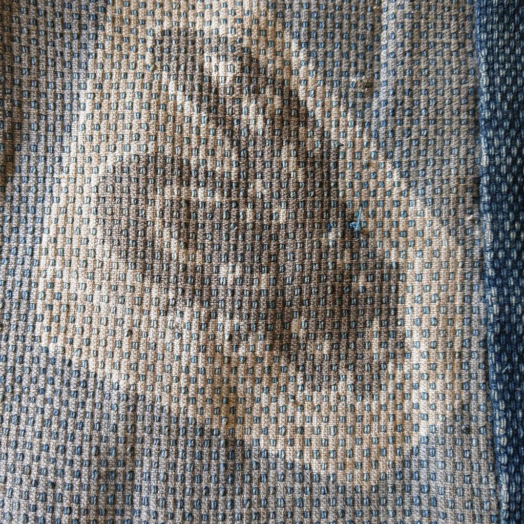 Antique Japanese Fireman's Coat with Tsutsugaki Shogi Motif - Image 7