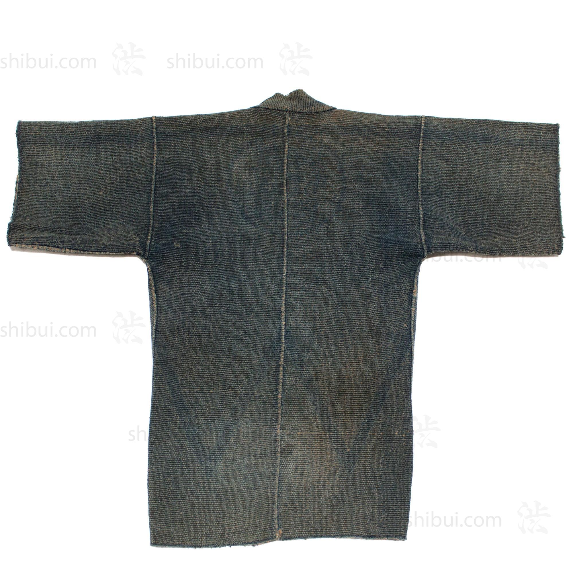 Antique Japanese Sashiko Fireman's Coat with Water Wheel Motif - Image 6