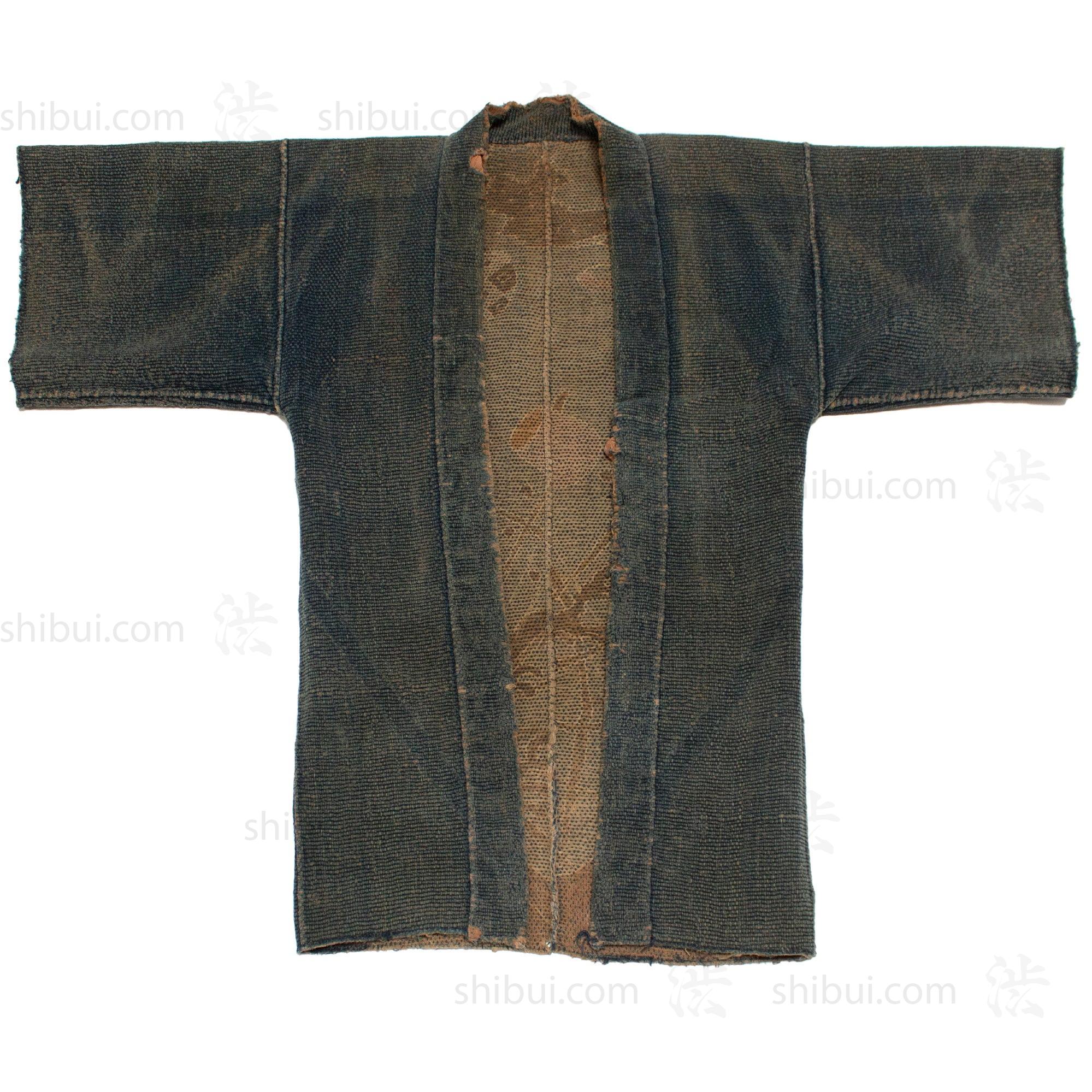 Antique Japanese Sashiko Fireman's Coat with Water Wheel Motif - Image 7