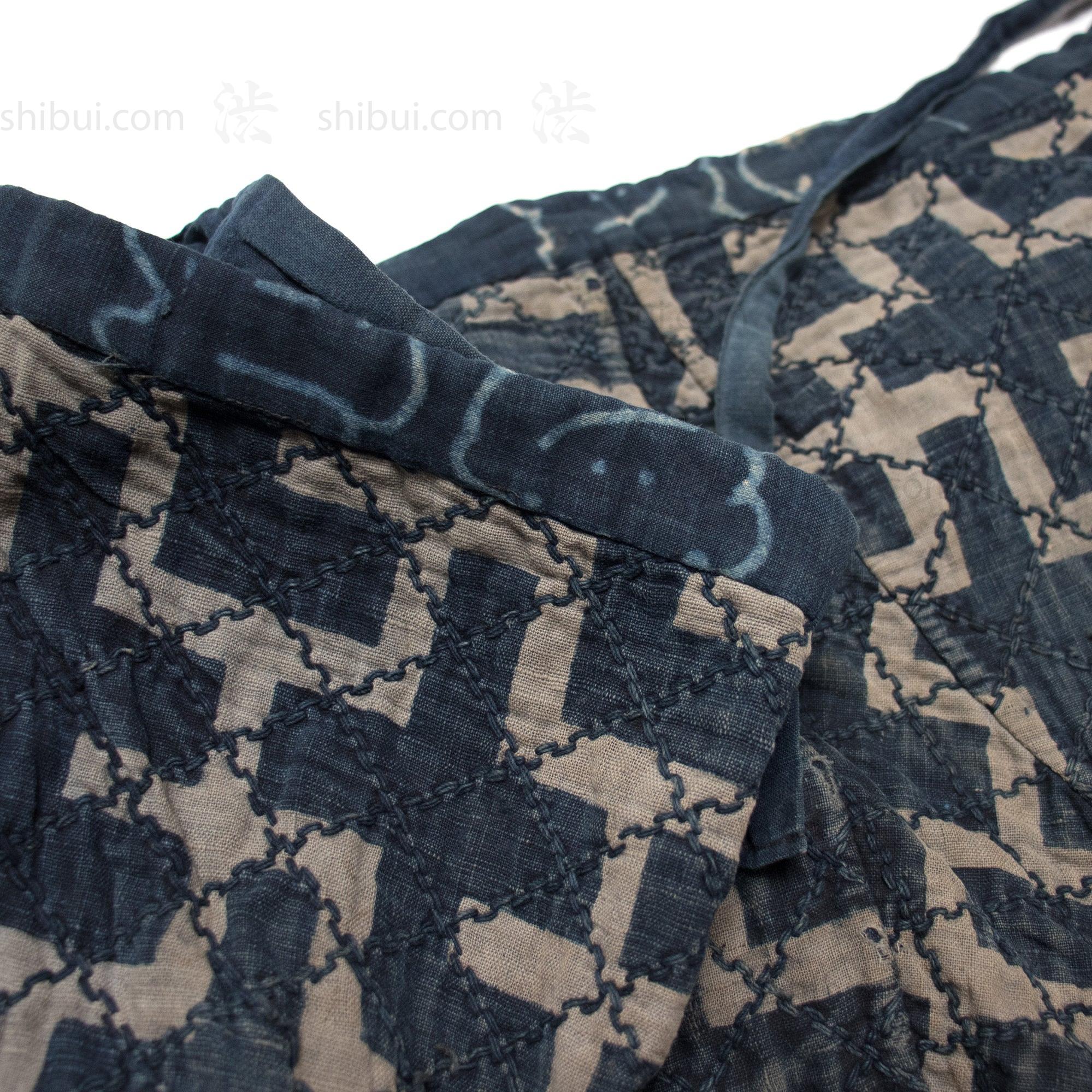 Antique Japanese Sashiko Momohiki Fireman's Pants - Image 4
