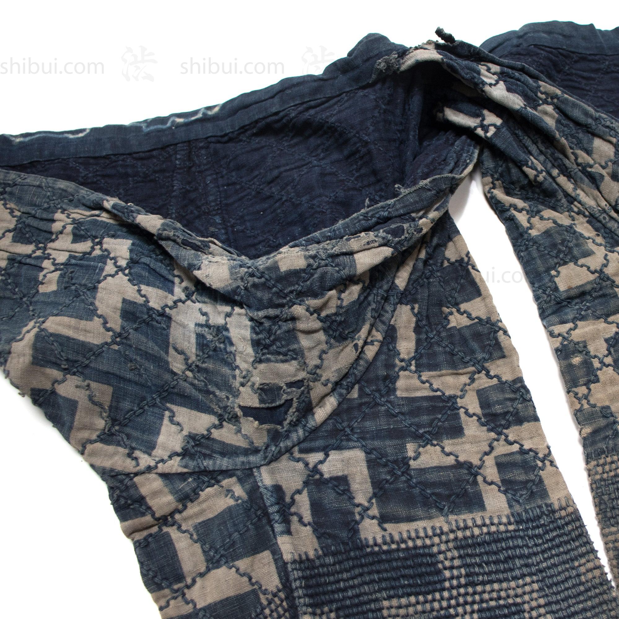 Antique Japanese Sashiko Momohiki Fireman's Pants - Image 7