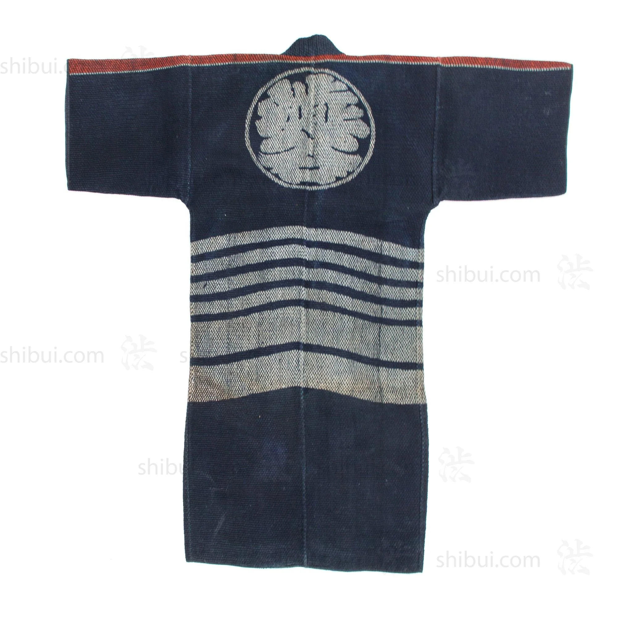 Rare Full Antique Japanese Sashiko Fireman's Set - Image 8