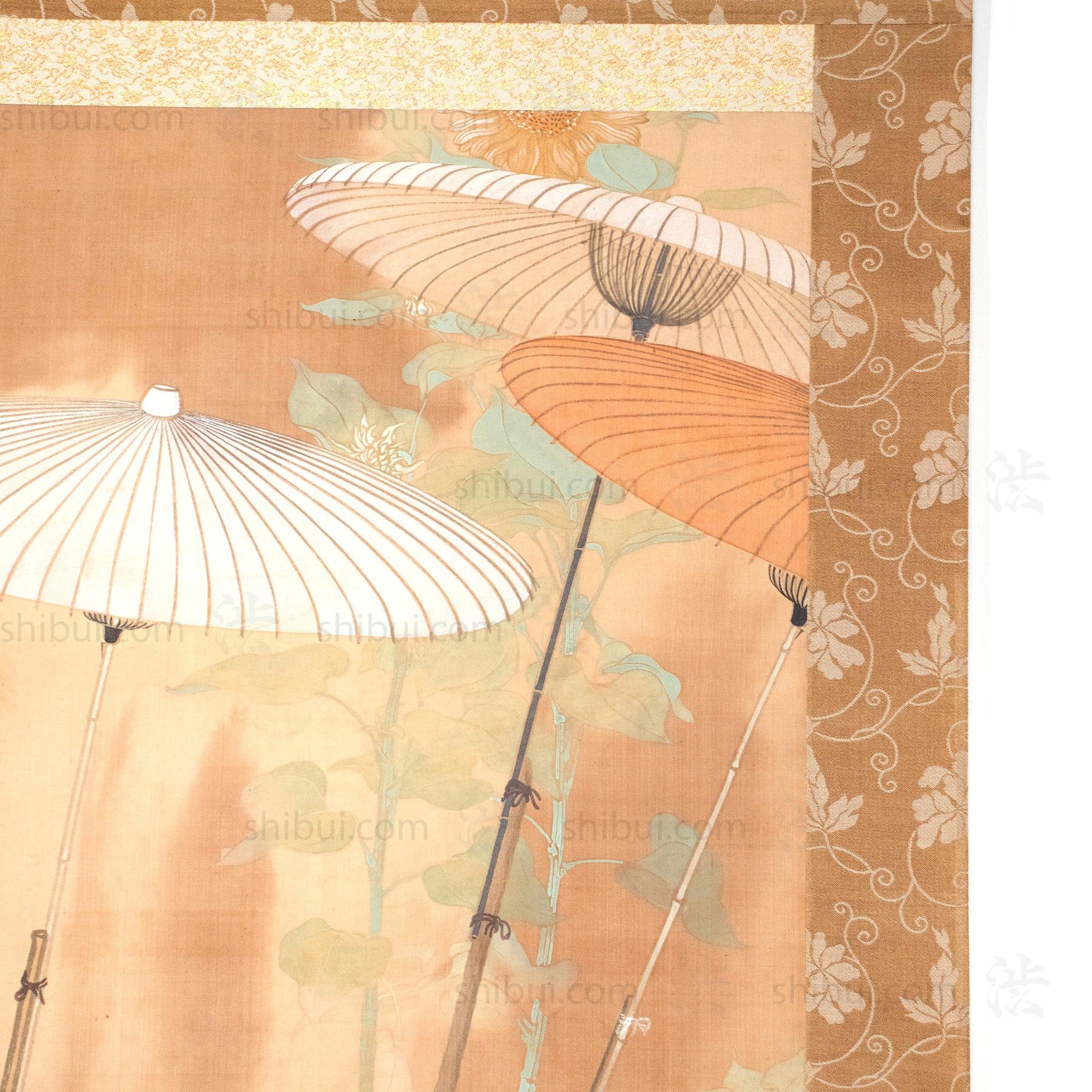 Antique Japanese Scroll of Kasa Craftsman - Image 3