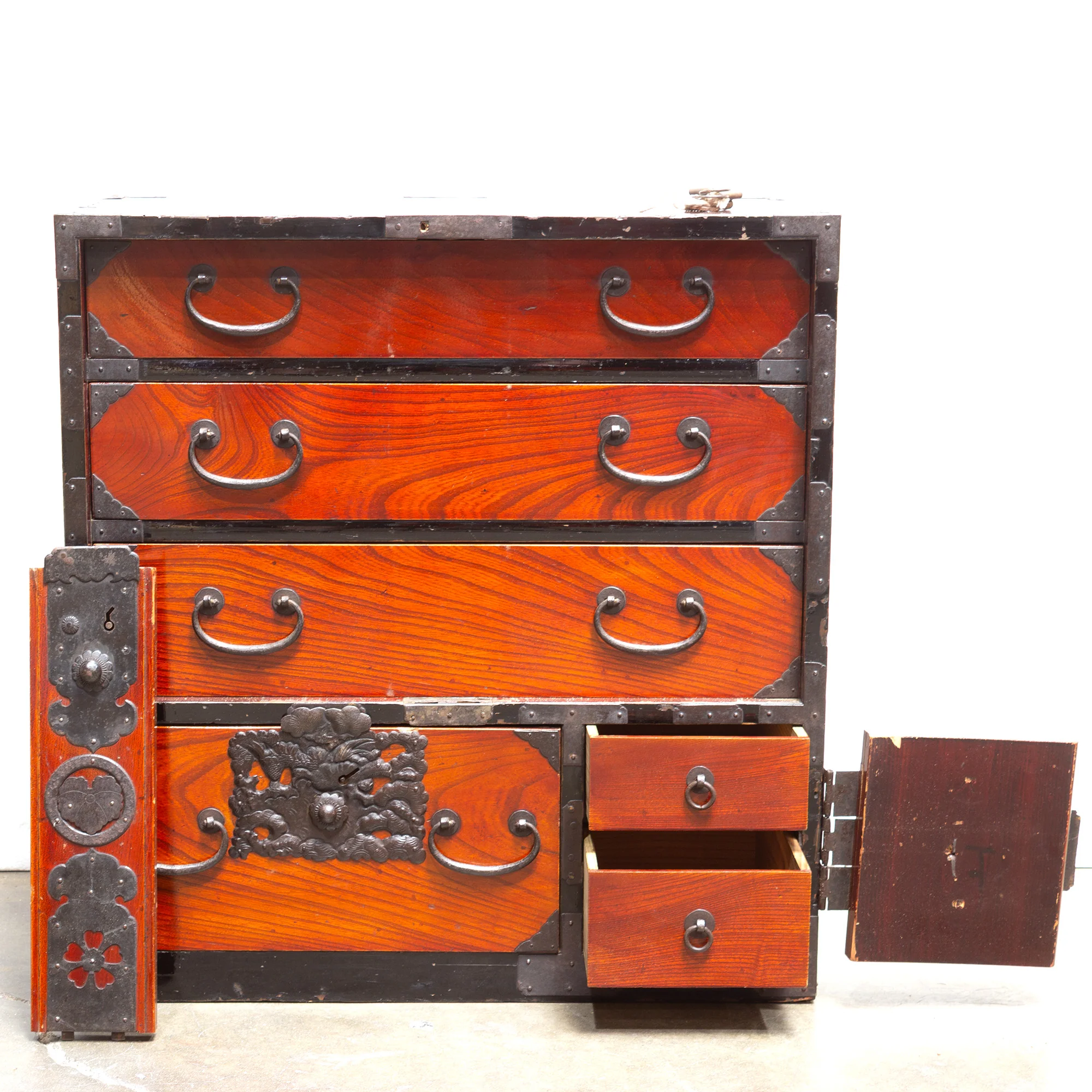 Antique Keyaki Bo-Dansu | Personal Chest From Sakata Japan - Image 2