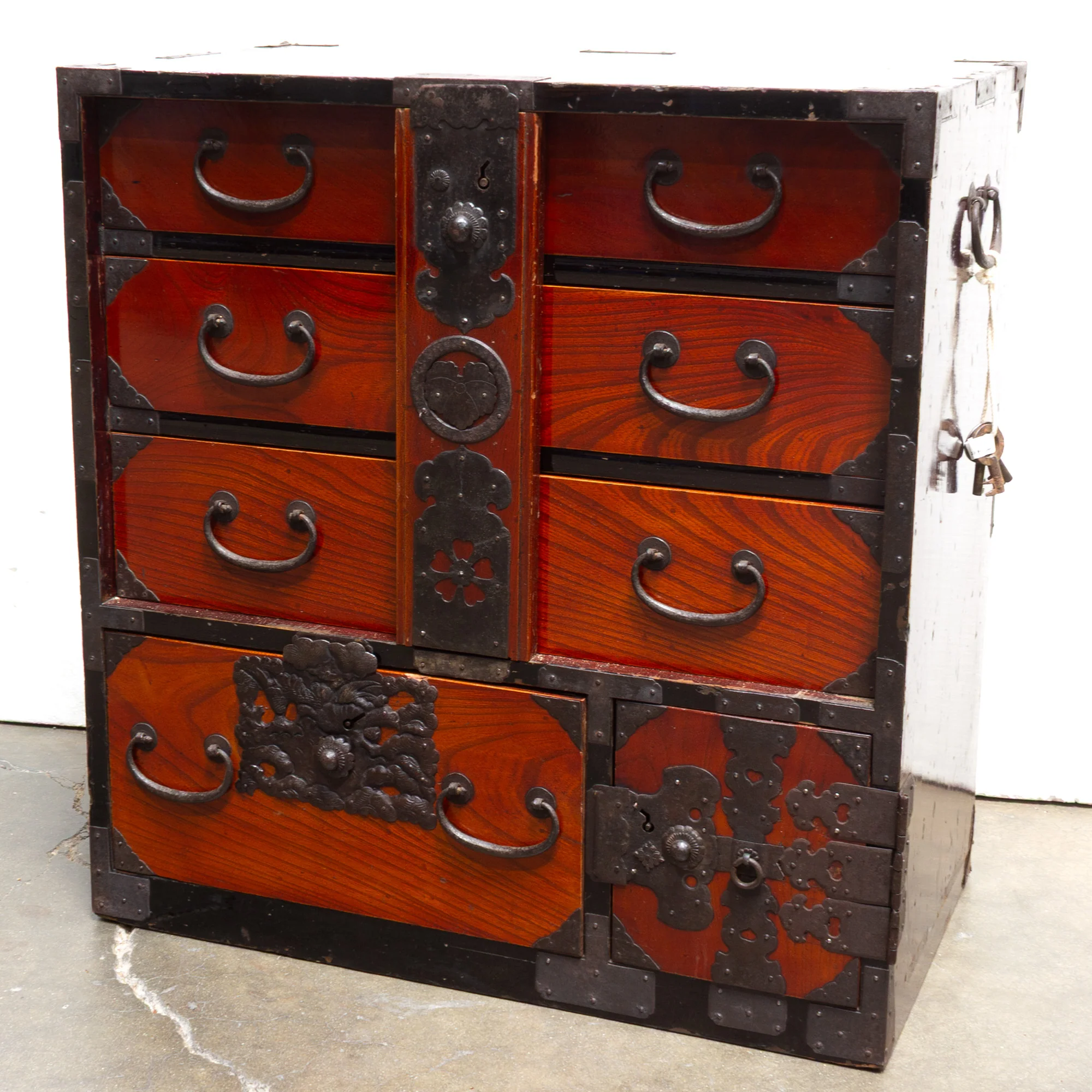 Antique Keyaki Bo-Dansu | Personal Chest From Sakata Japan - Image 5