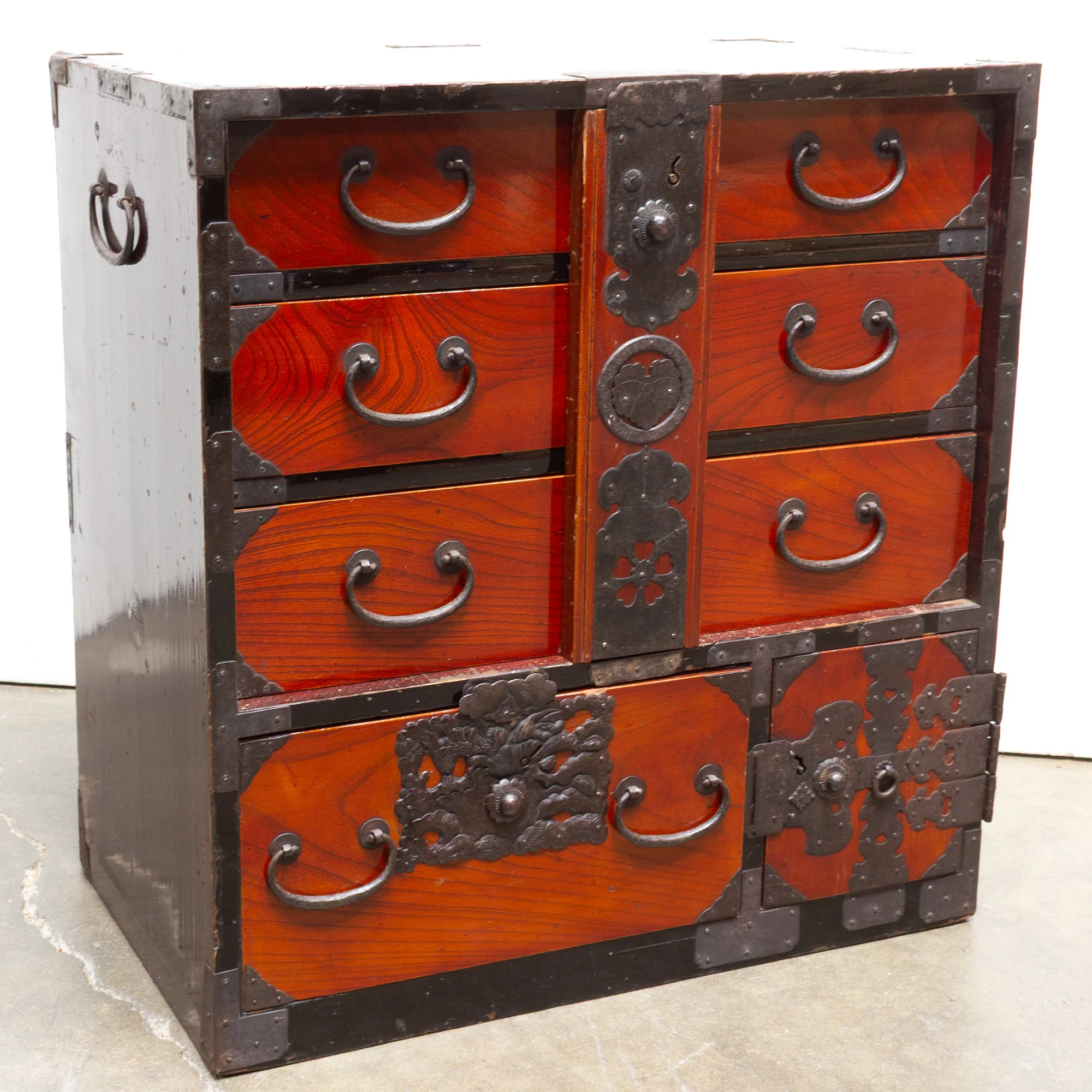 Antique Keyaki Bo-Dansu | Personal Chest From Sakata Japan - Image 6