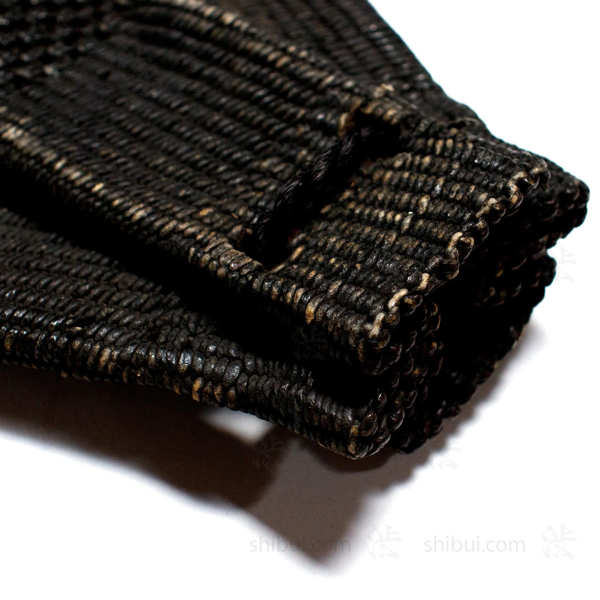 Antique Lacquered Woven Paper Document Bag