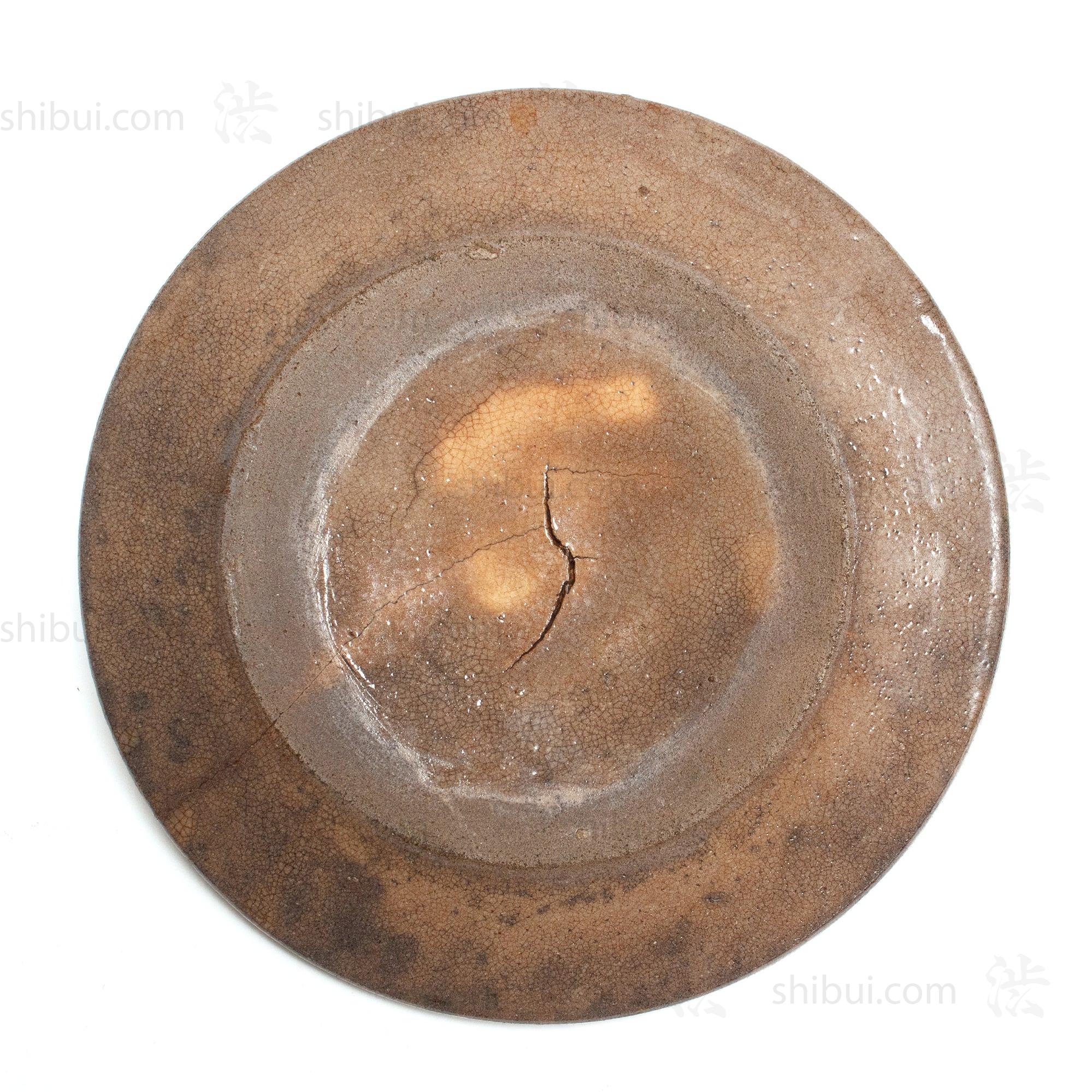 Antique Seto Ware Stoneware Oil Plate - Image 3