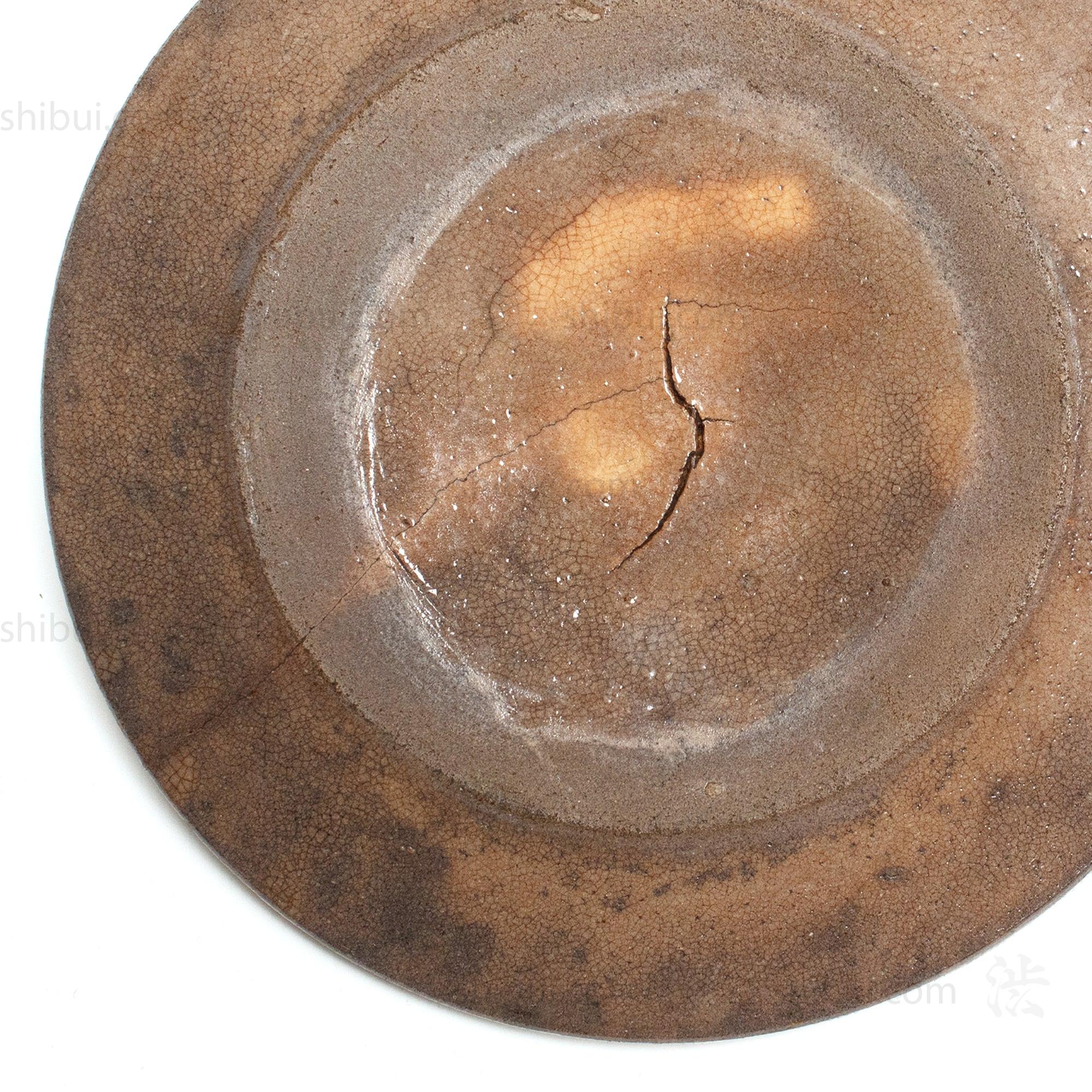 Antique Seto Ware Stoneware Oil Plate - Image 4