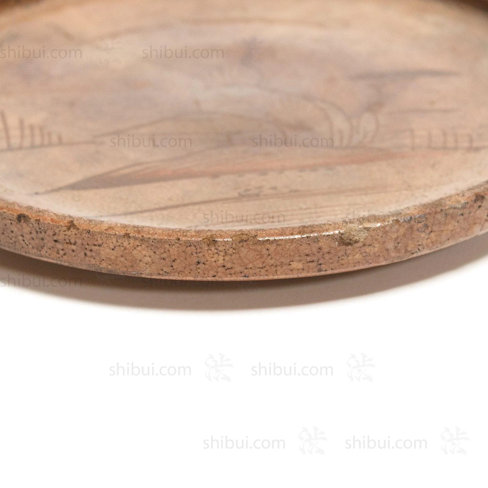 Antique Seto Ware Stoneware Oil Plate - Image 5