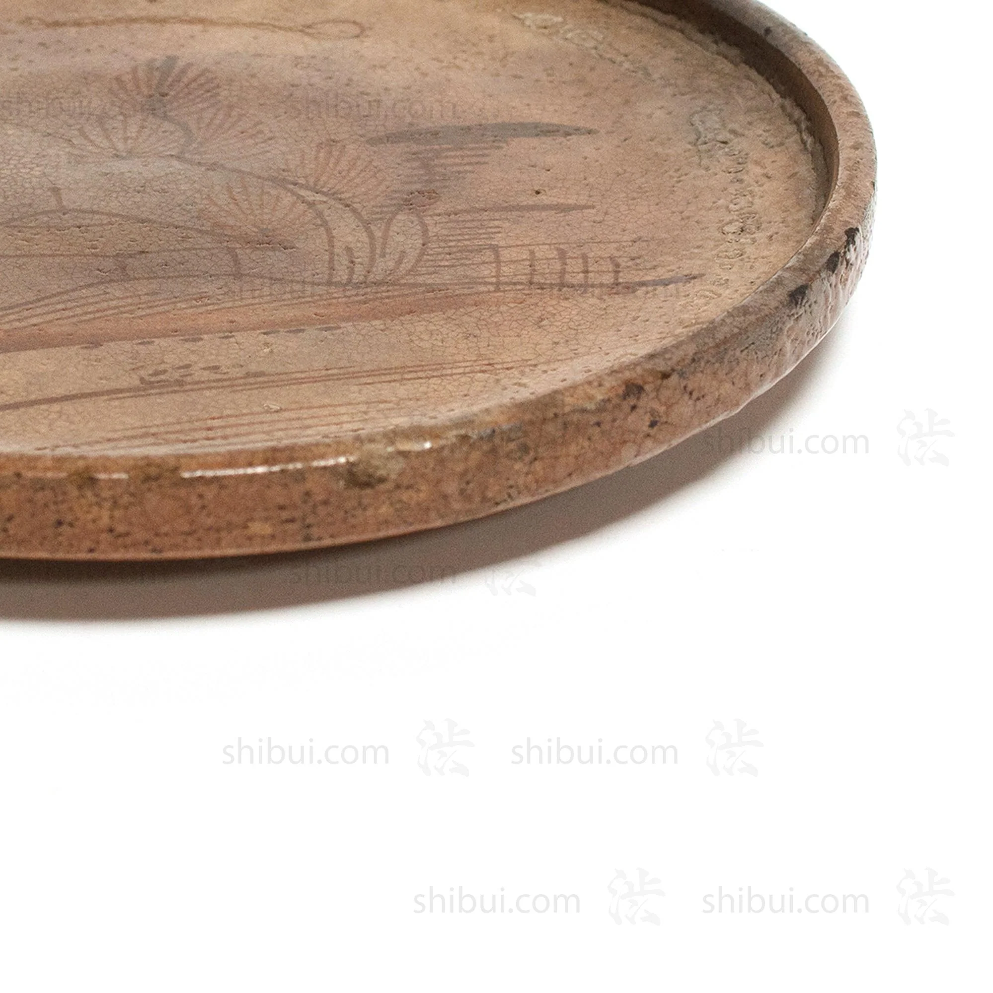 Antique Seto Ware Stoneware Oil Plate - Image 7