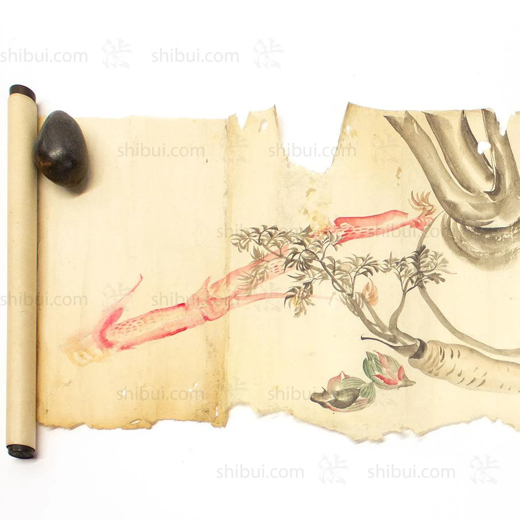 Antique Vegetable Hand Scroll Japanese - Image 10