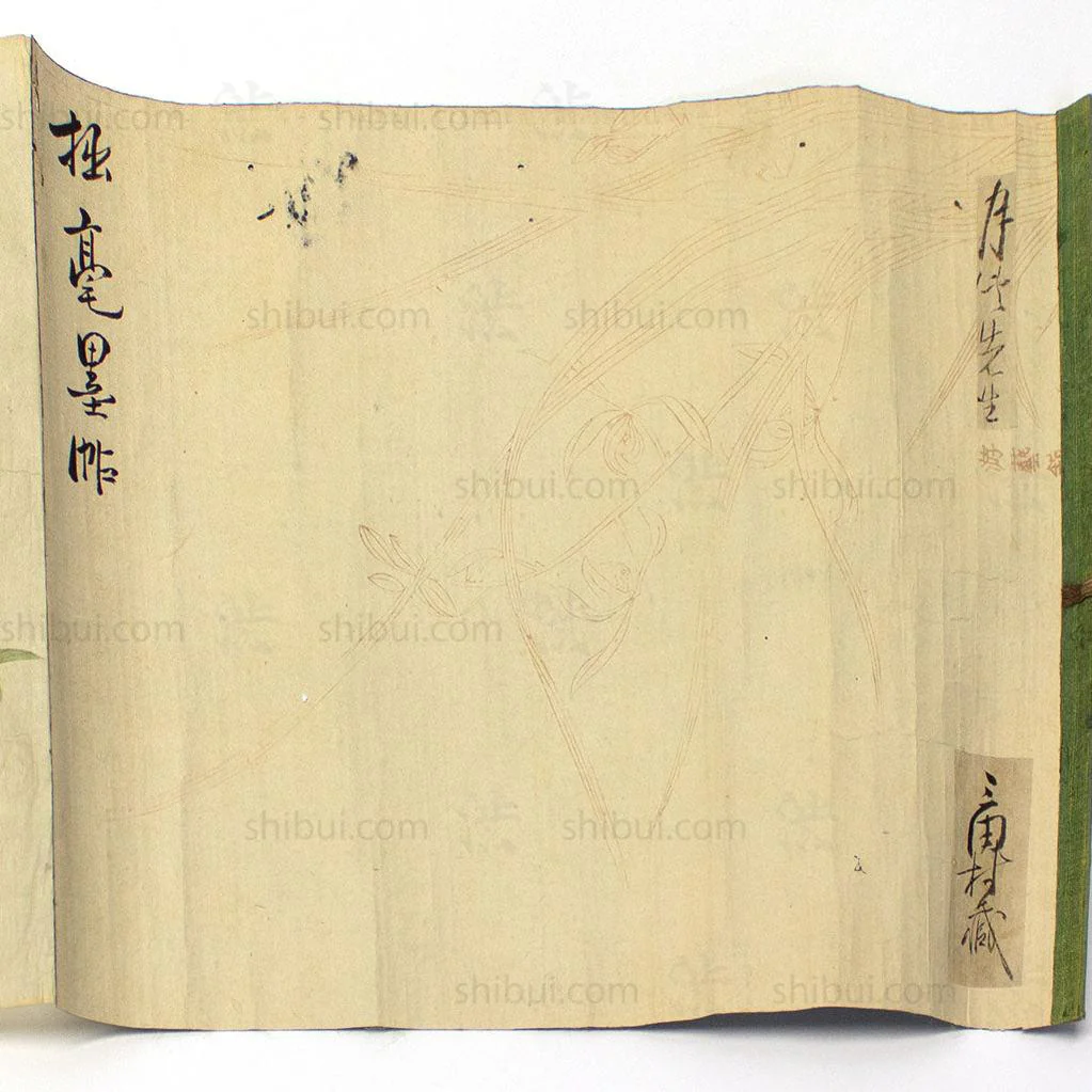 Antique Vegetable Hand Scroll Japanese - Image 12