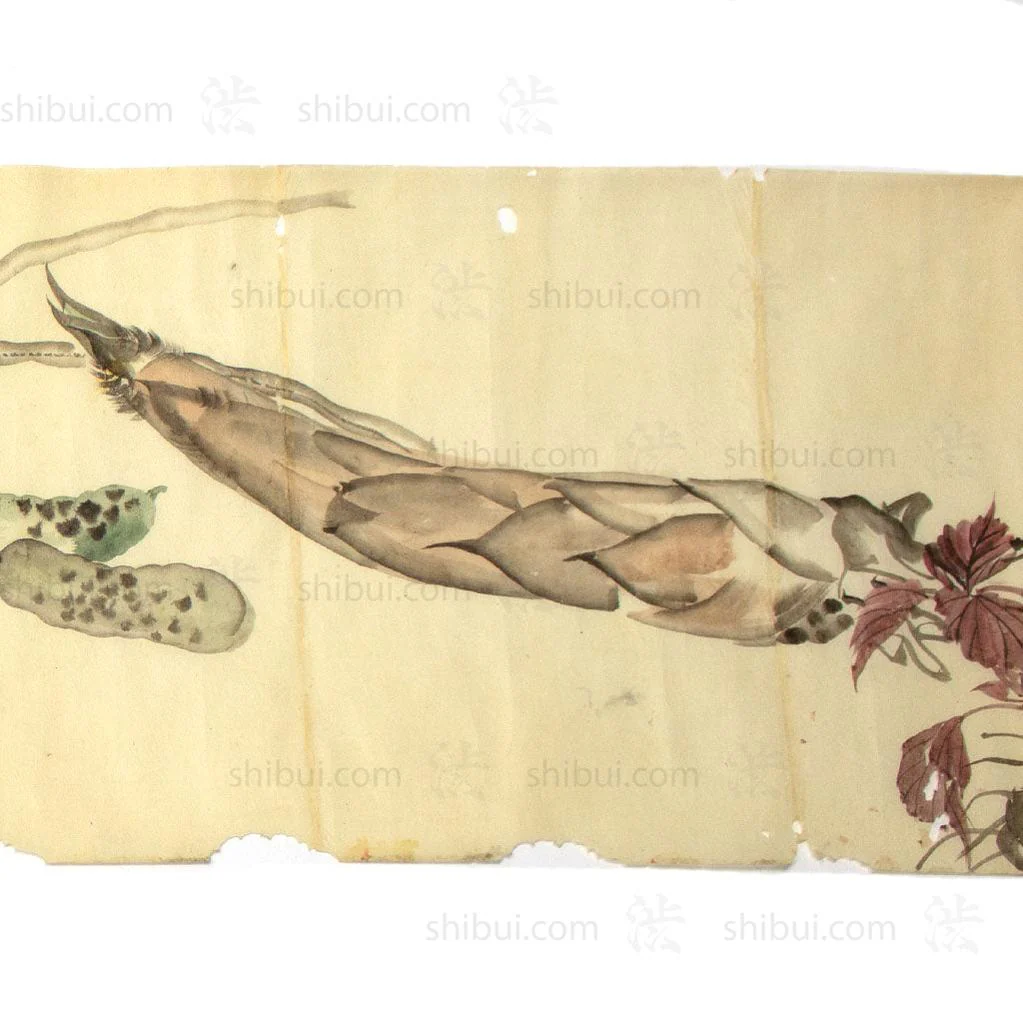 Antique Vegetable Hand Scroll Japanese - Image 19