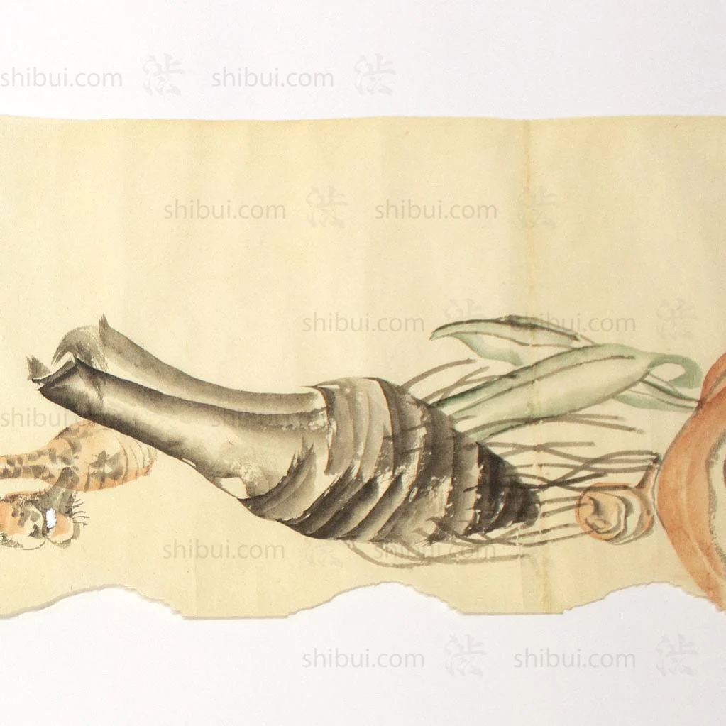 Antique Vegetable Hand Scroll Japanese - Image 4