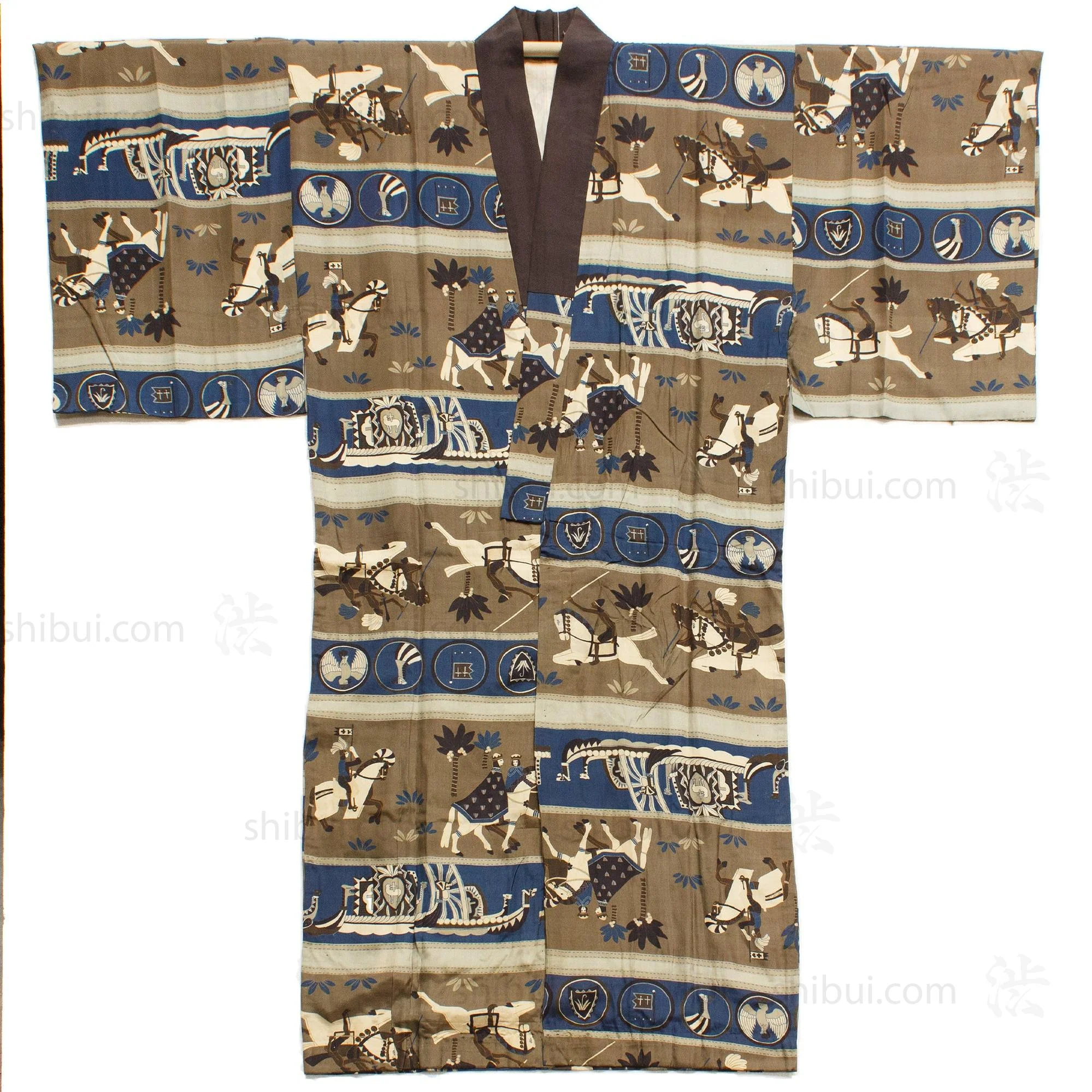 Art Deco -  Early 20th Century Men's Juban Under Kimono - Image 6