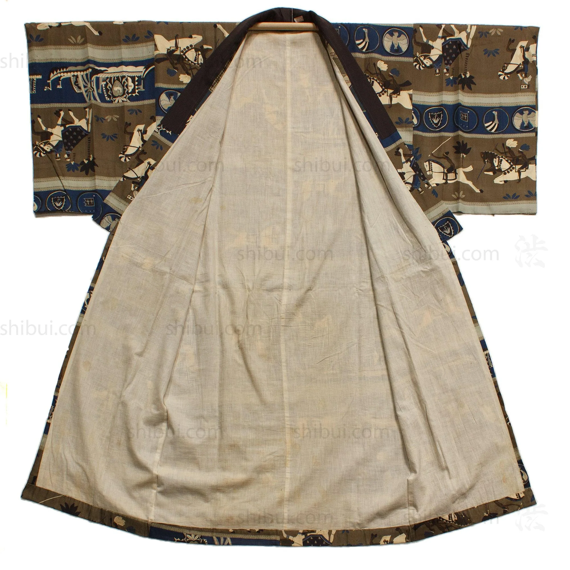 Art Deco -  Early 20th Century Men's Juban Under Kimono - Image 7