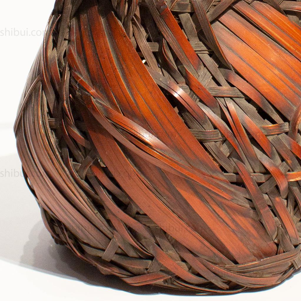 Bamboo Basket with Rope Style Handle - Image 6