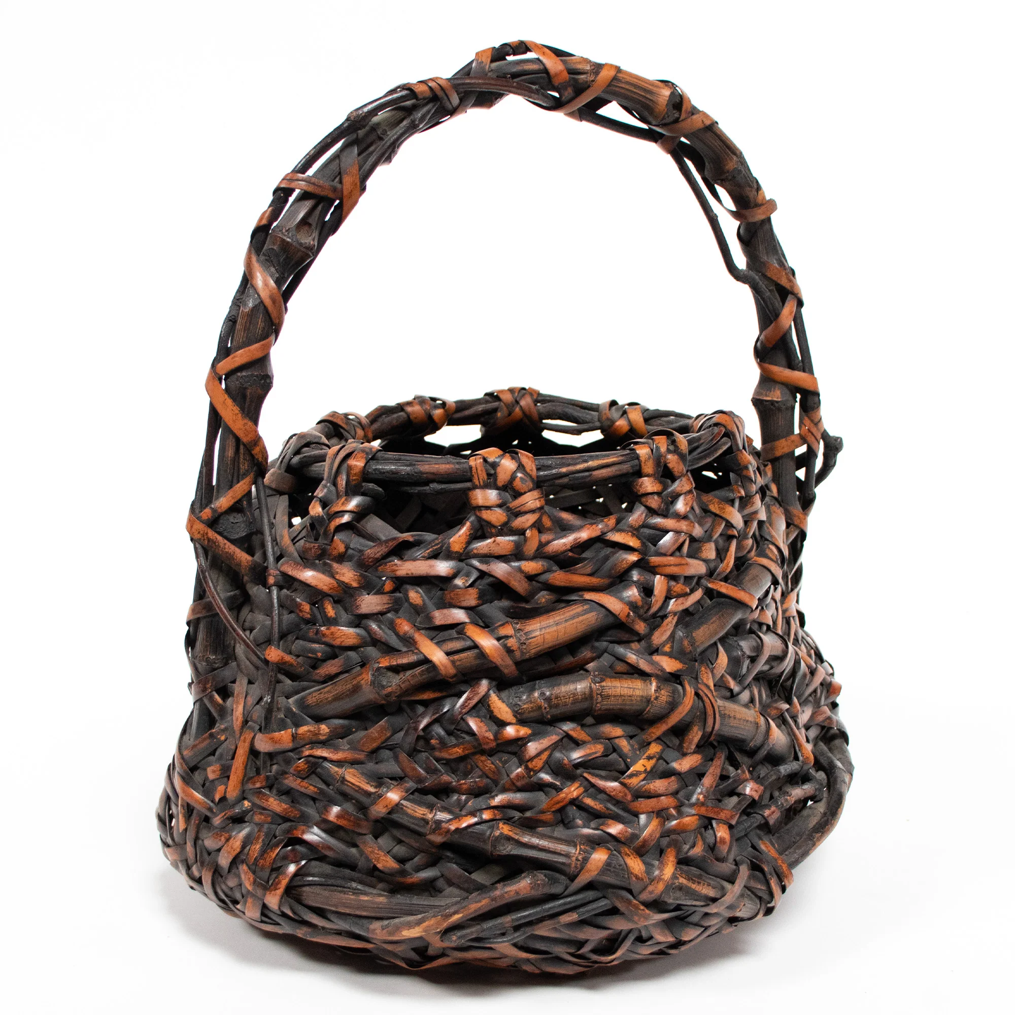 Beautiful Japanese Hanakago | Bamboo Root Flower Basket with Root Details - Image 5