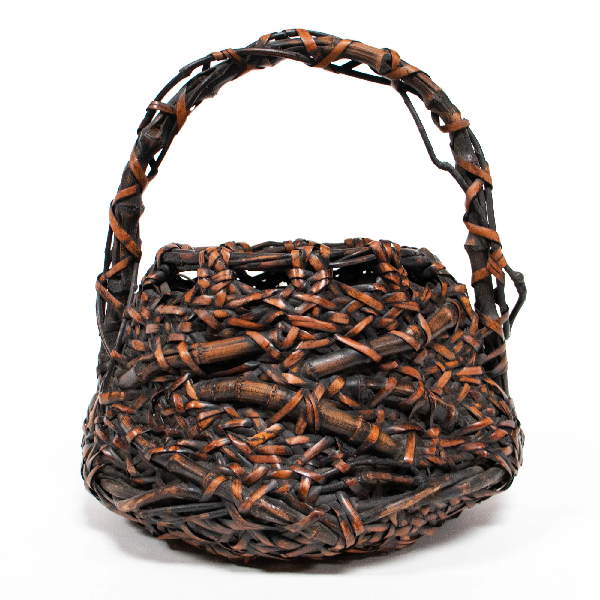 Beautiful Japanese Hanakago | Bamboo Root Flower Basket with Root Details - Image 6