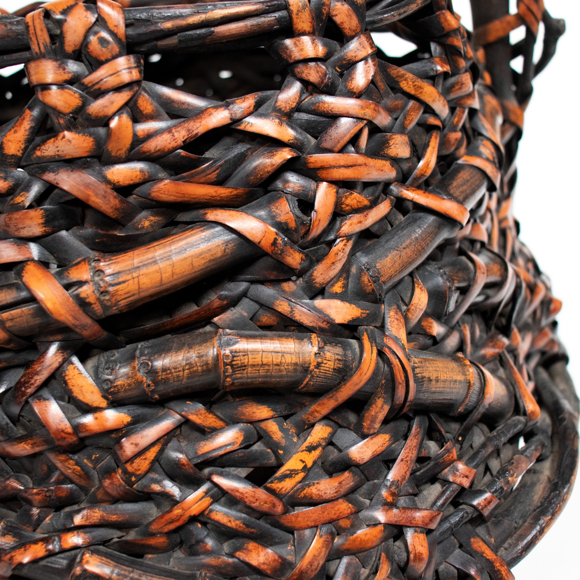 Beautiful Japanese Hanakago | Bamboo Root Flower Basket with Root Details - Image 7