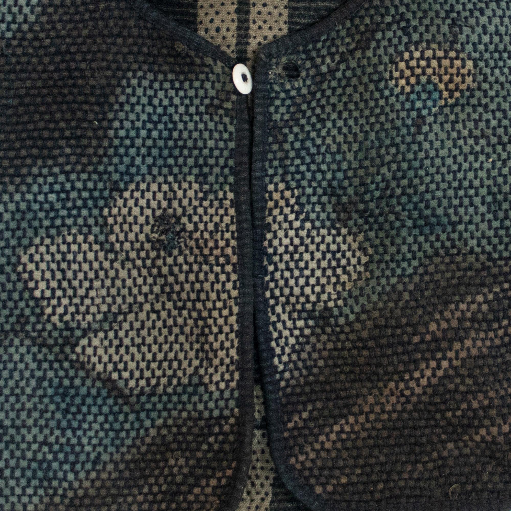 Beautiful Tsutsugaki and Sashiko Fireman's Hat - Image 3