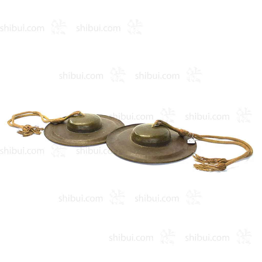 Pair of Japanese Bronze Buddhist Cymbals - Image 2