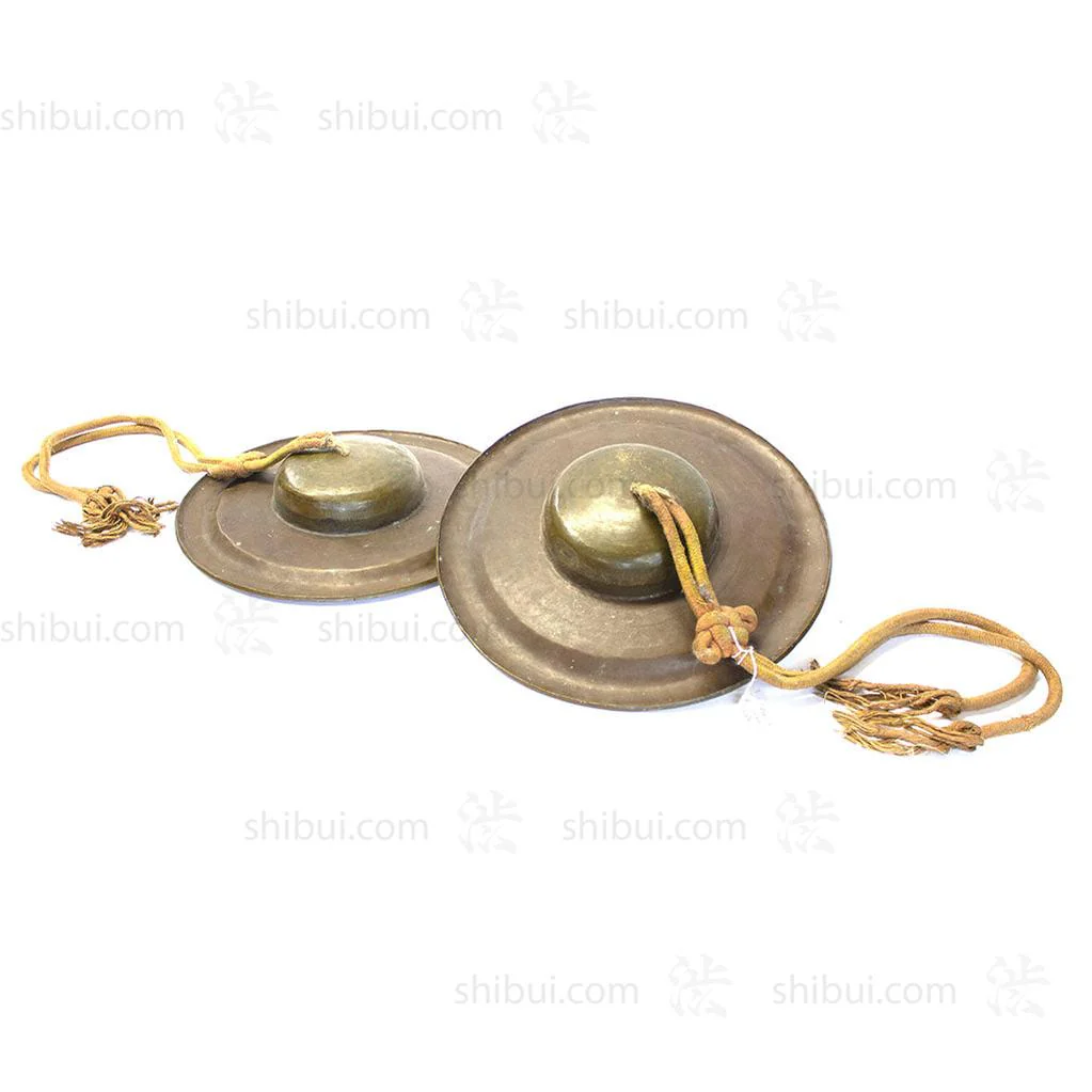 Pair of Japanese Bronze Buddhist Cymbals - Image 3