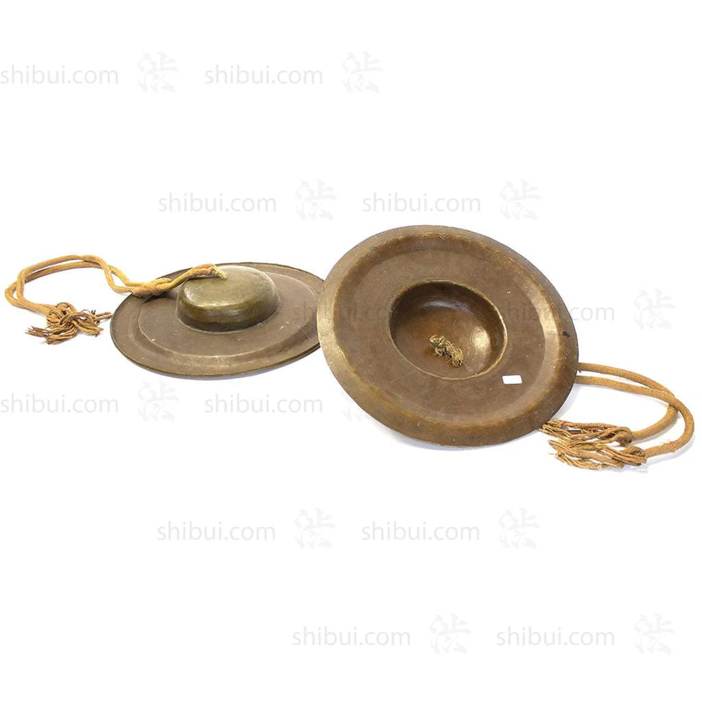 Pair of Japanese Bronze Buddhist Cymbals - Image 4