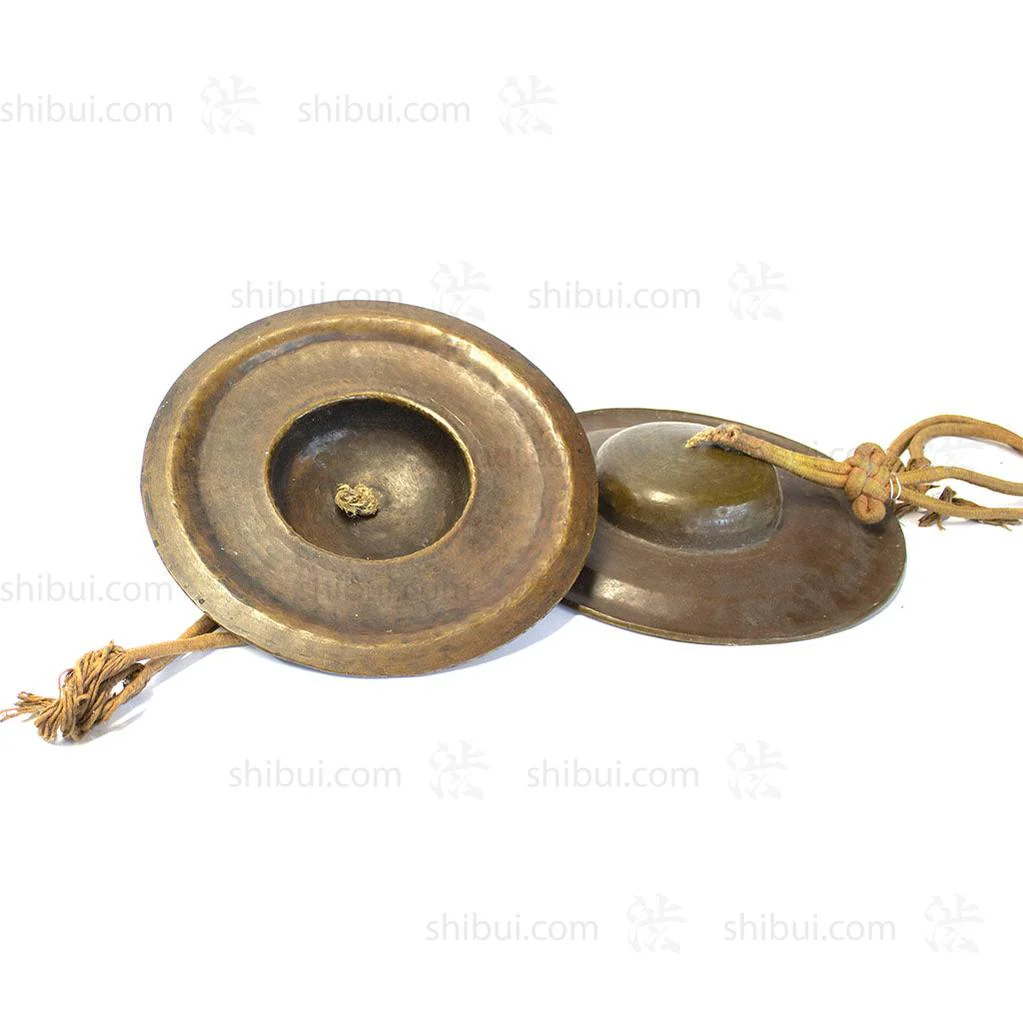 Pair of Japanese Bronze Buddhist Cymbals - Image 5