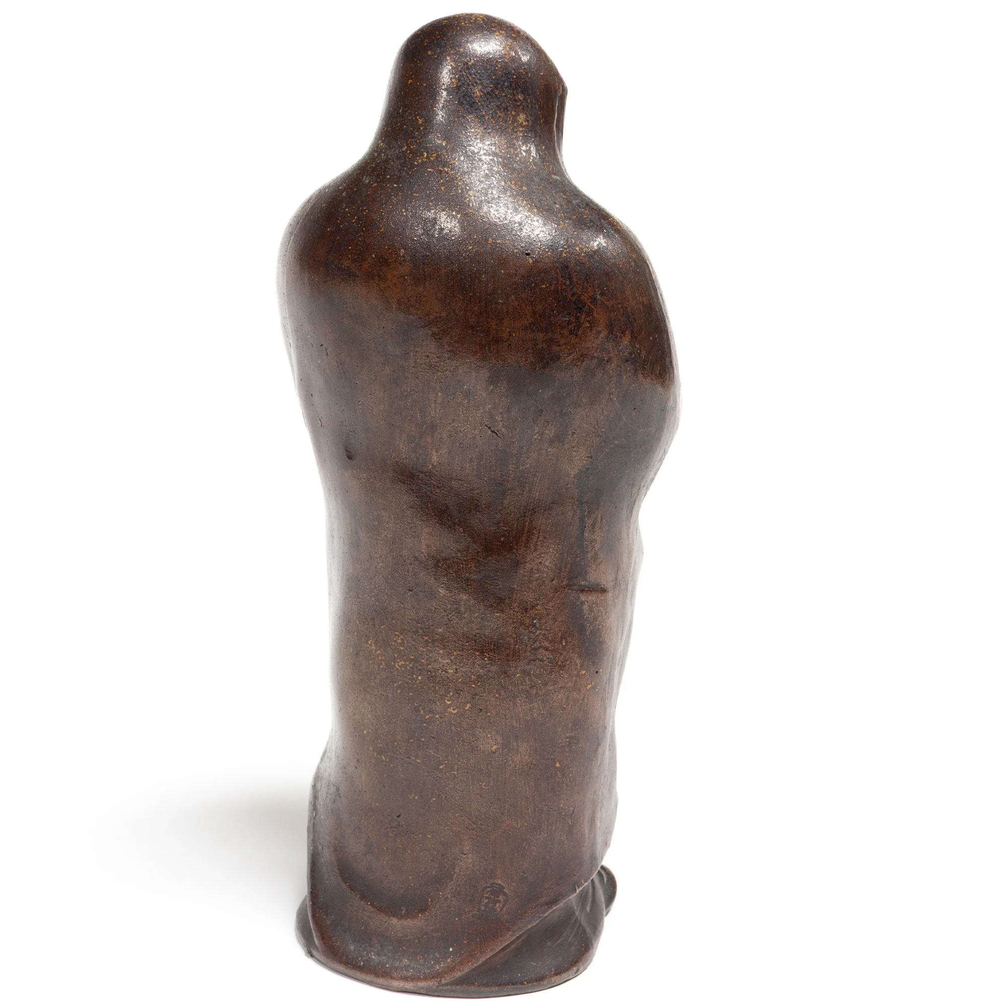 Bizen Ceramic Daruma Statue - Image 4