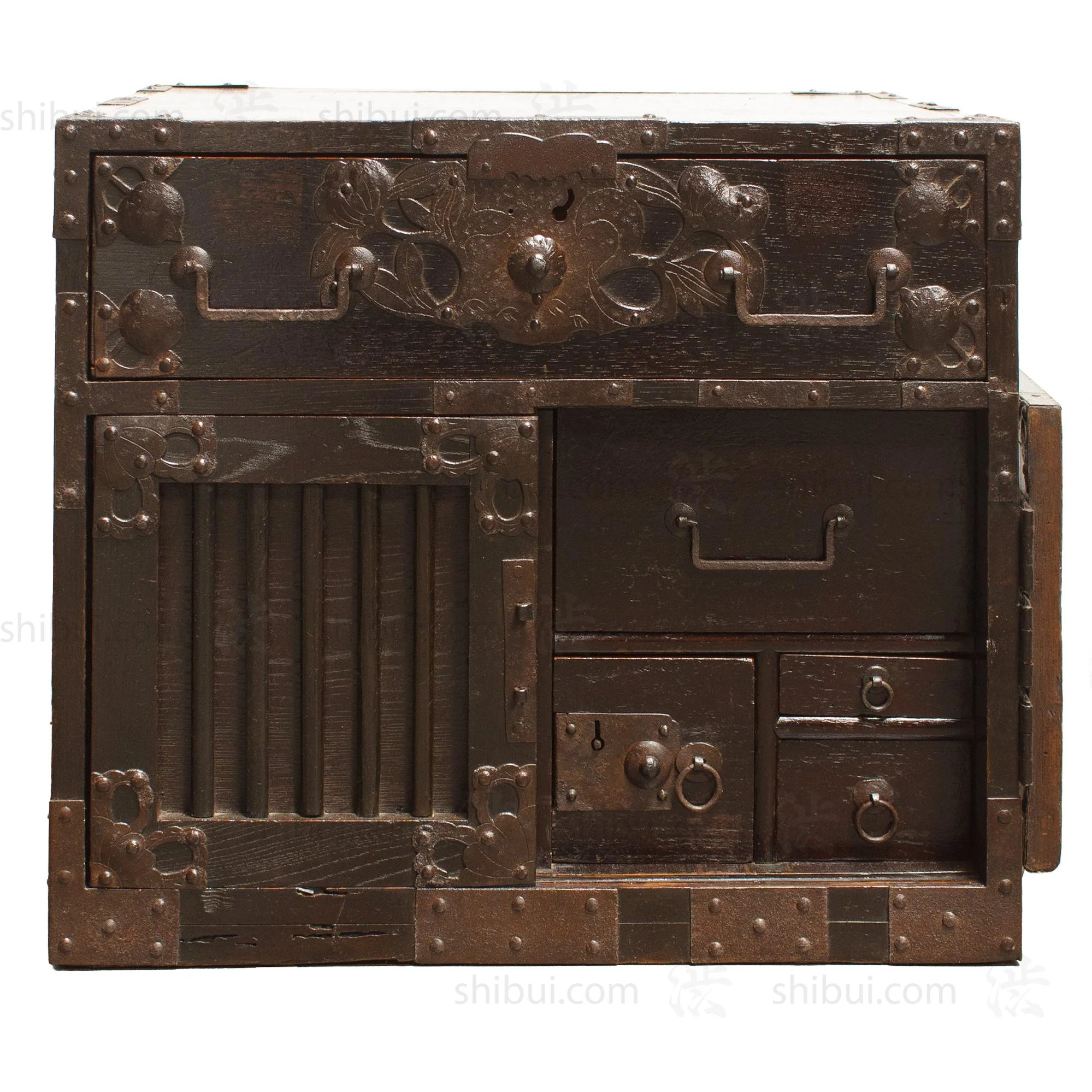 Chobako Funa Dansu - Antique Japanese Captain's Sea Chest from Mikuni - Image 4