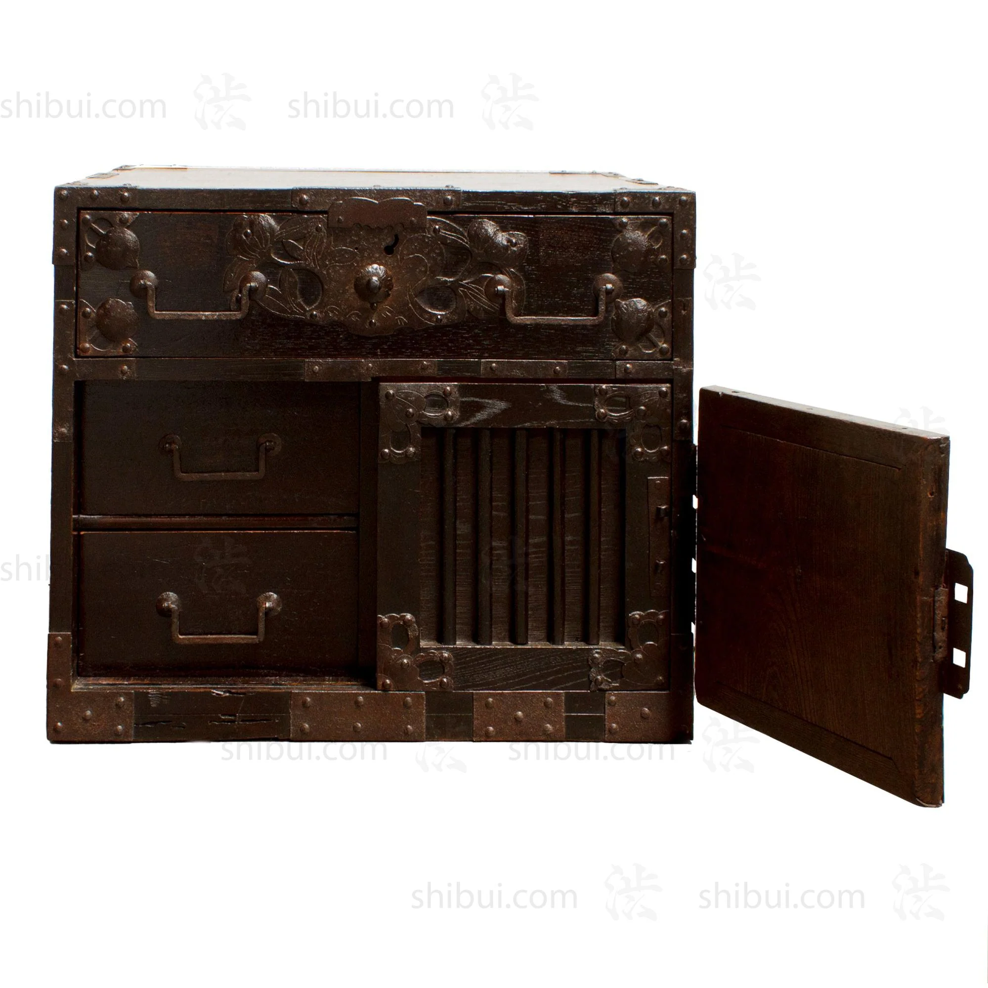 Chobako Funa Dansu - Antique Japanese Captain's Sea Chest from Mikuni - Image 6