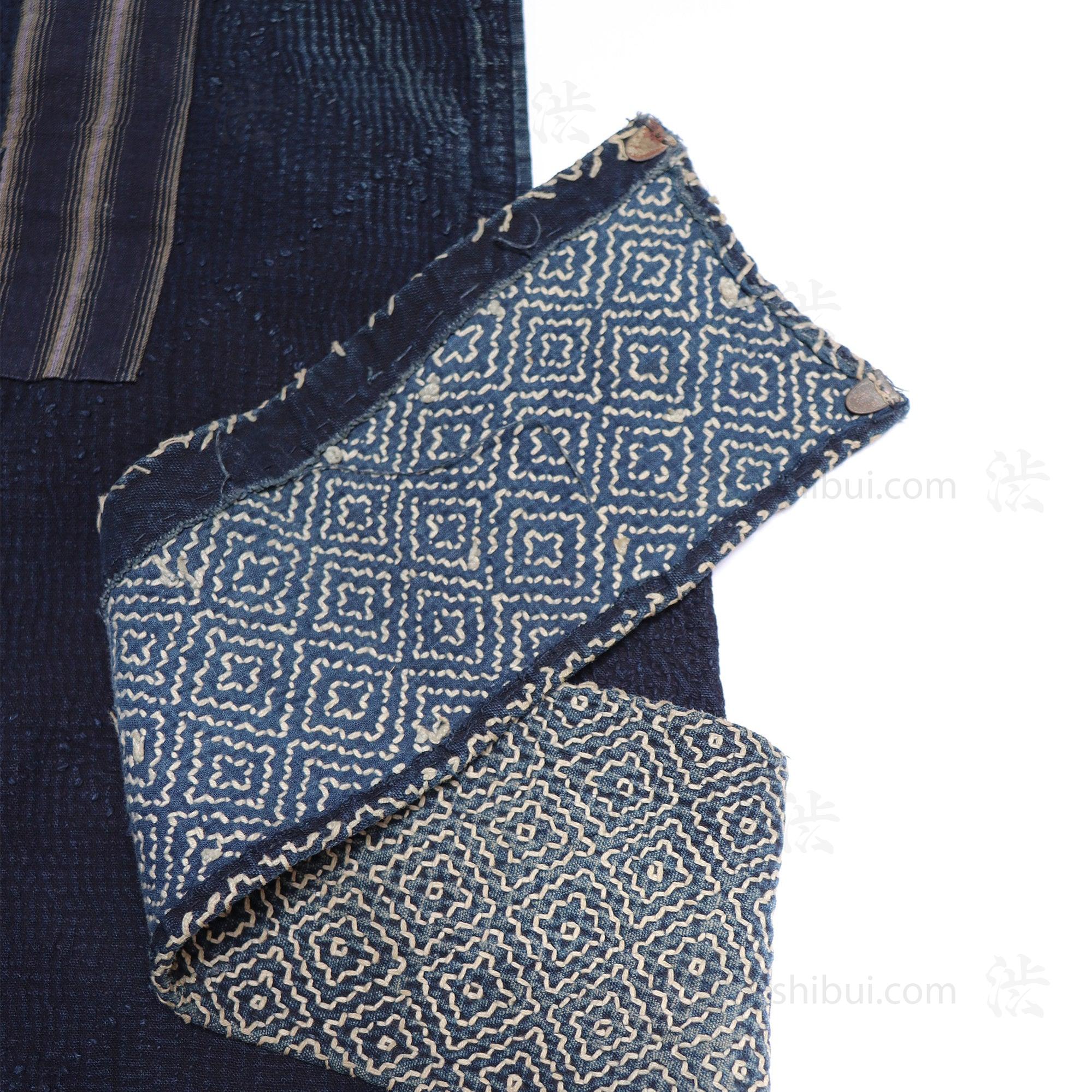 Sorihiki Banten - Boro and Sashiko Reinforced Indigo Dyed Workers Vest - Image 3